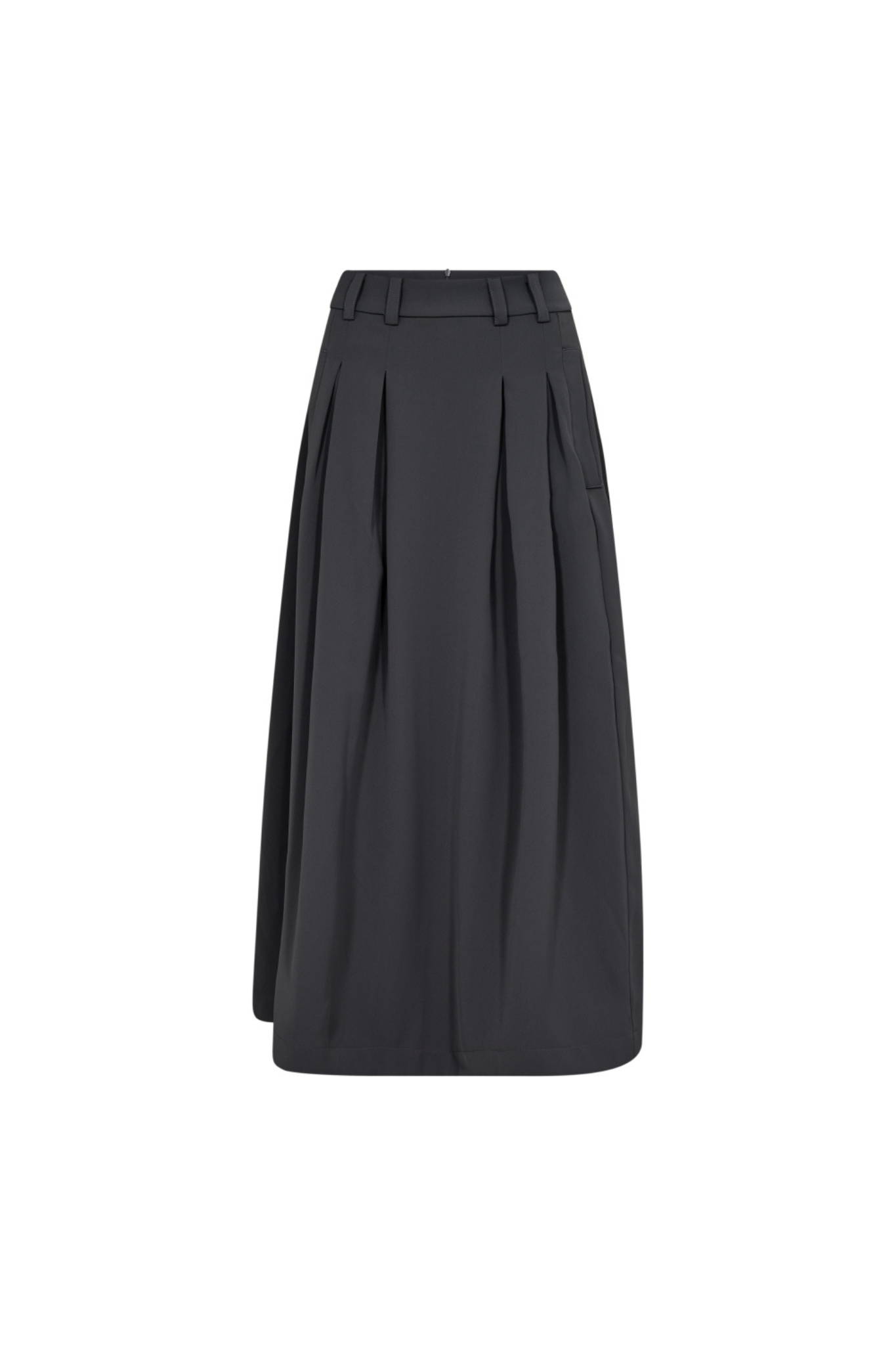 Co'Couture Anya pleat black skirt. Front view