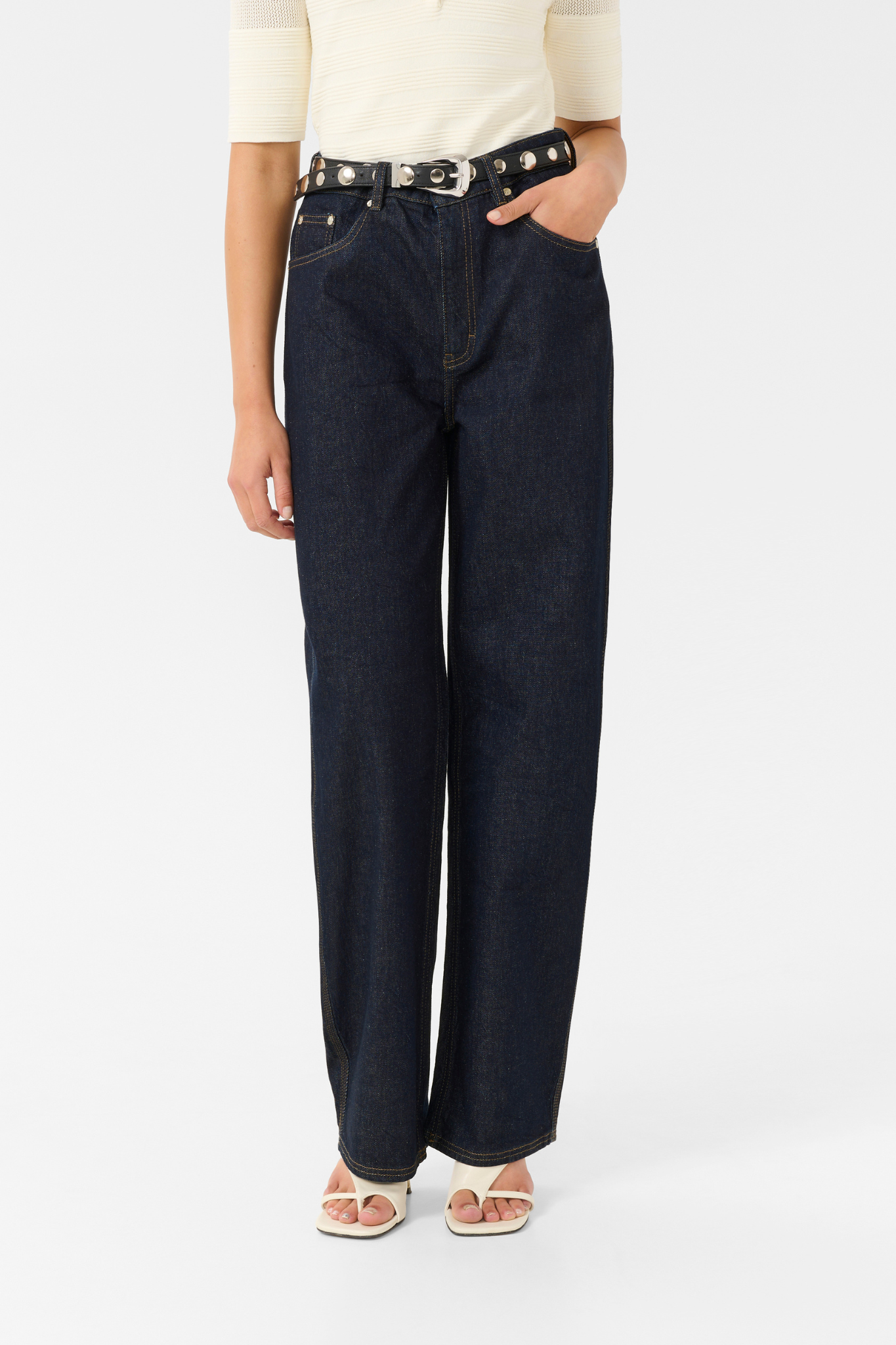SUMMER HW WIDE JEANS - UNWASHED