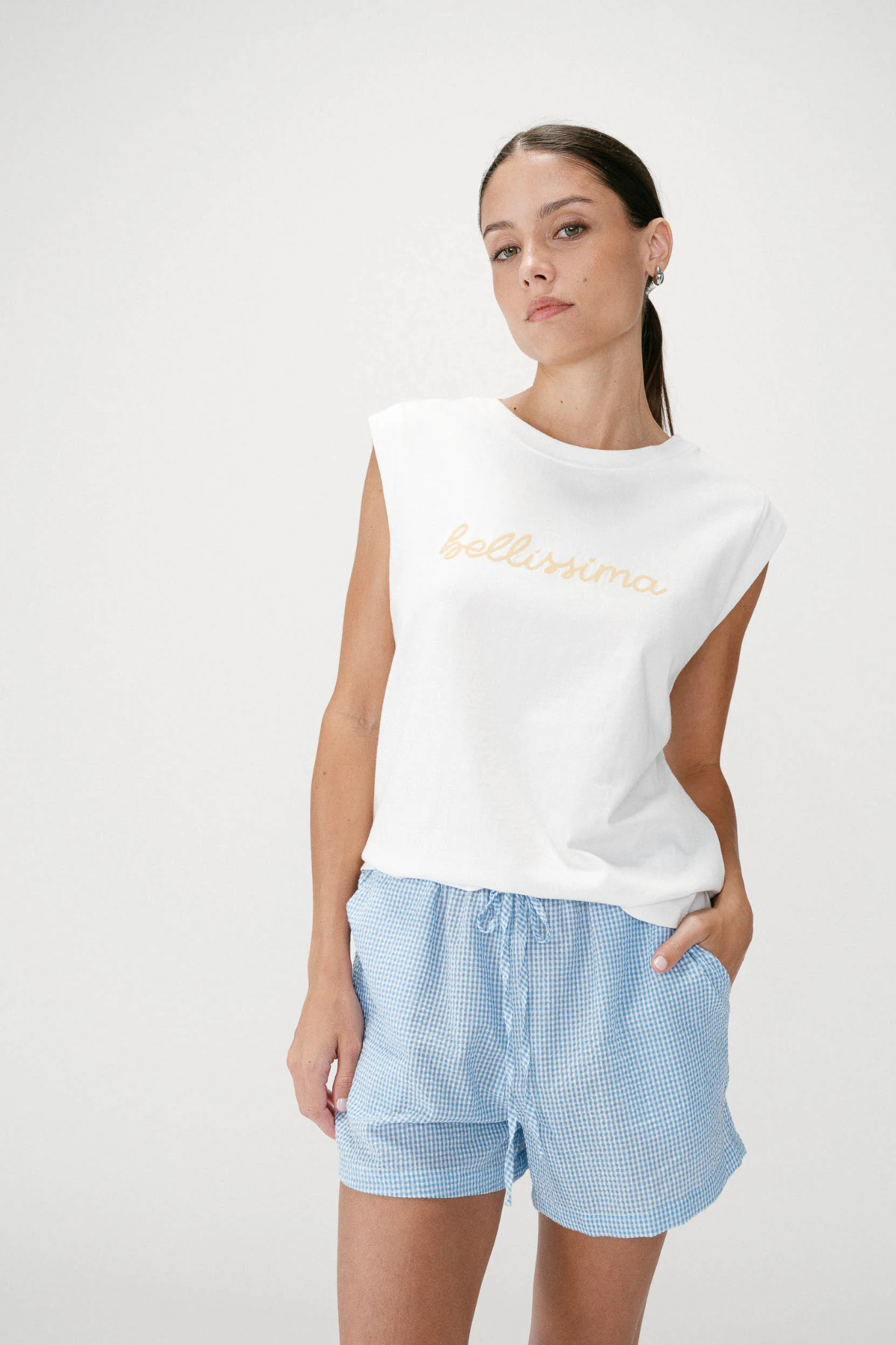 WILLOW T-SHIRT - YELLOW/WHITE