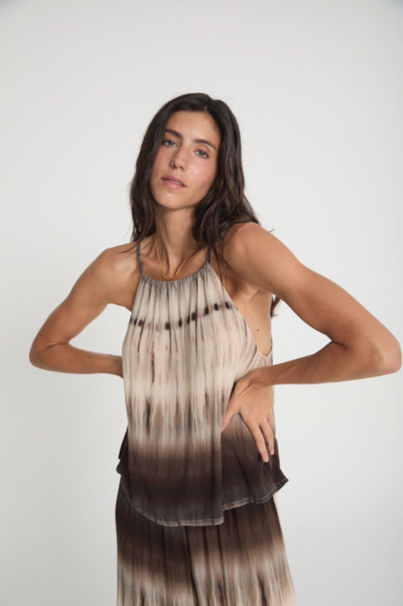 ATLETINIS TOP - MULTICOLOR TIE DYE