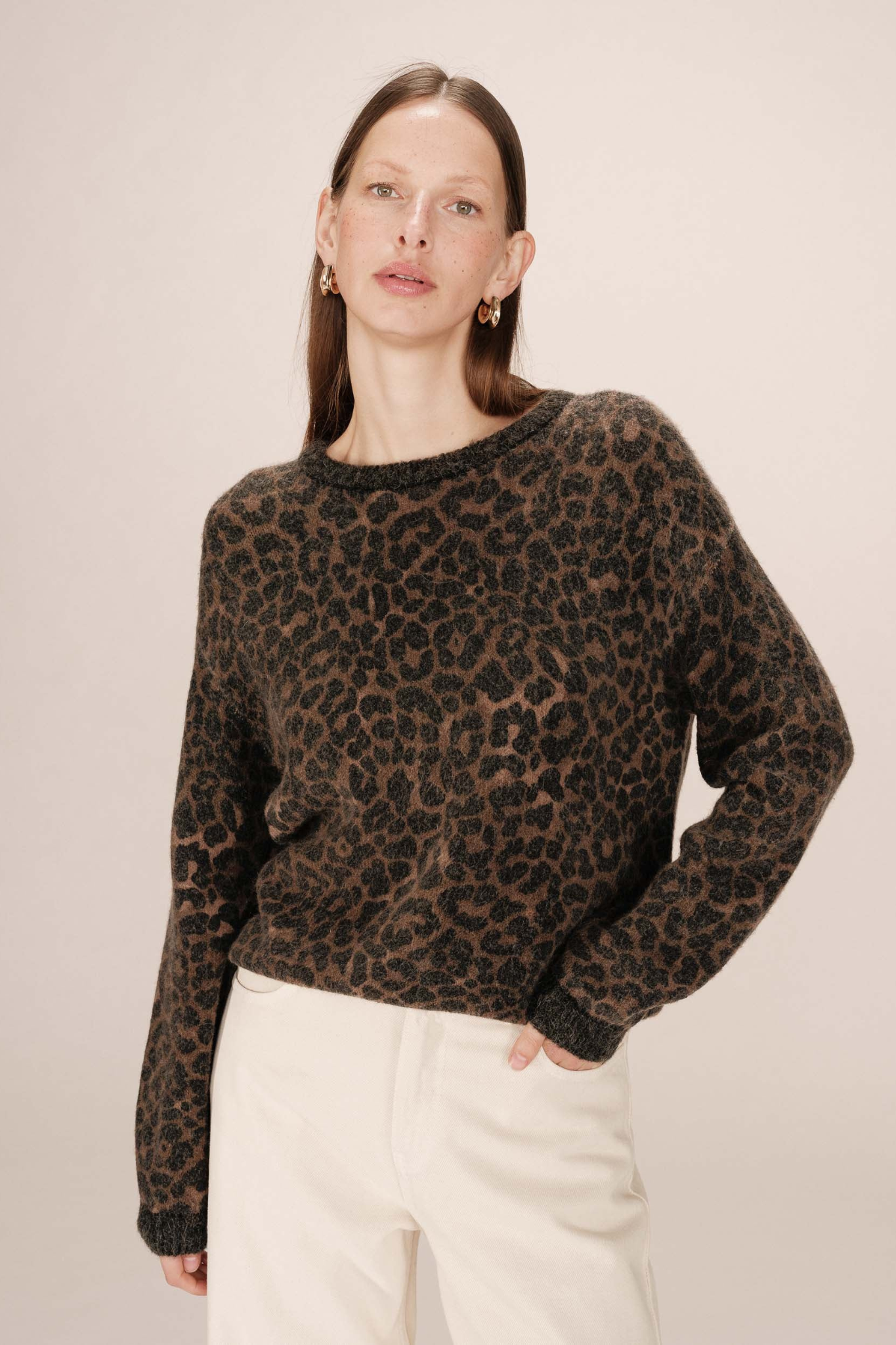 SANTIGOLD SWEATER - LEOPARD