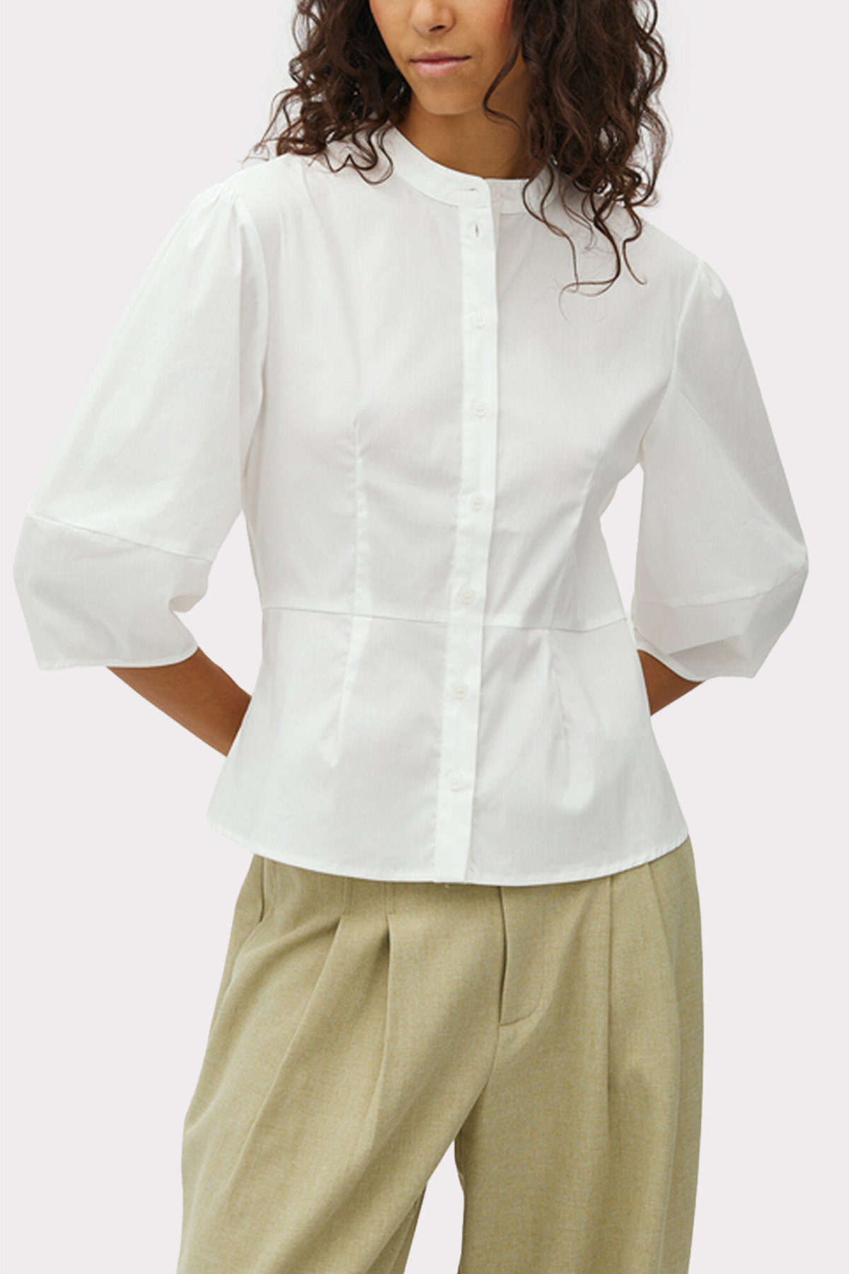 SEVERINA LIESL BLOUSE - WHITE