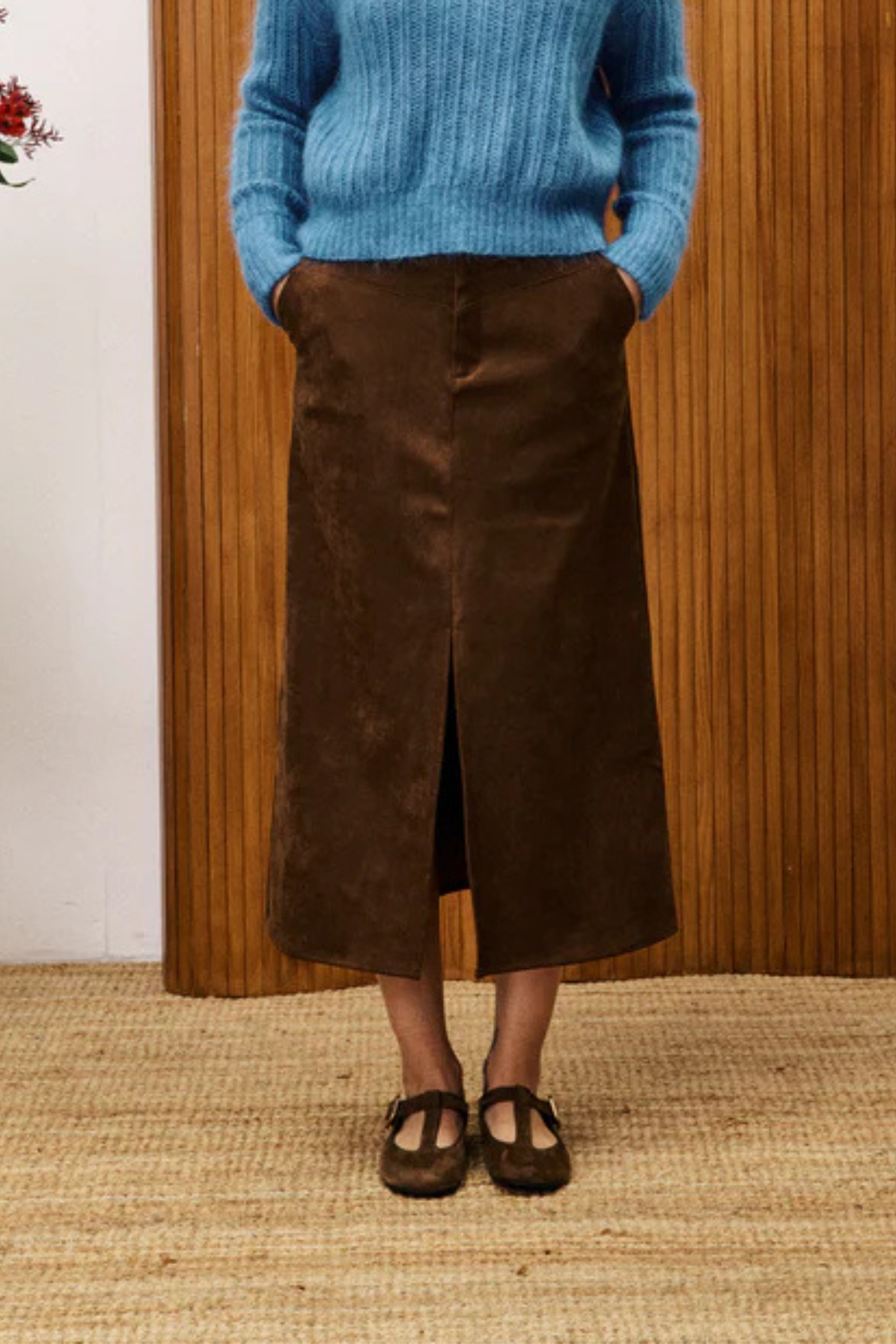 GLAIEUL SKIRT - ICE BROWN