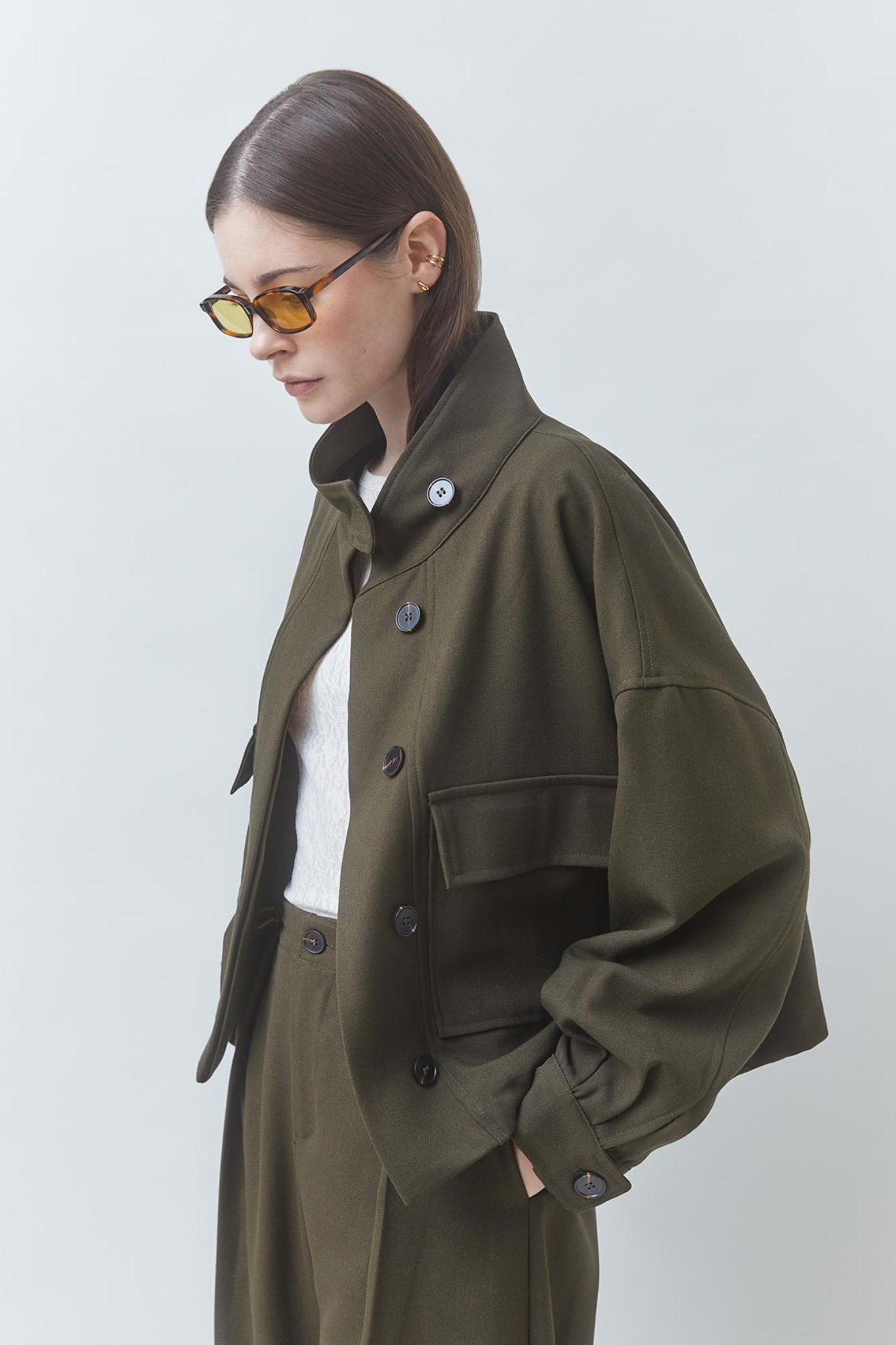 DONA VEST - KHAKI