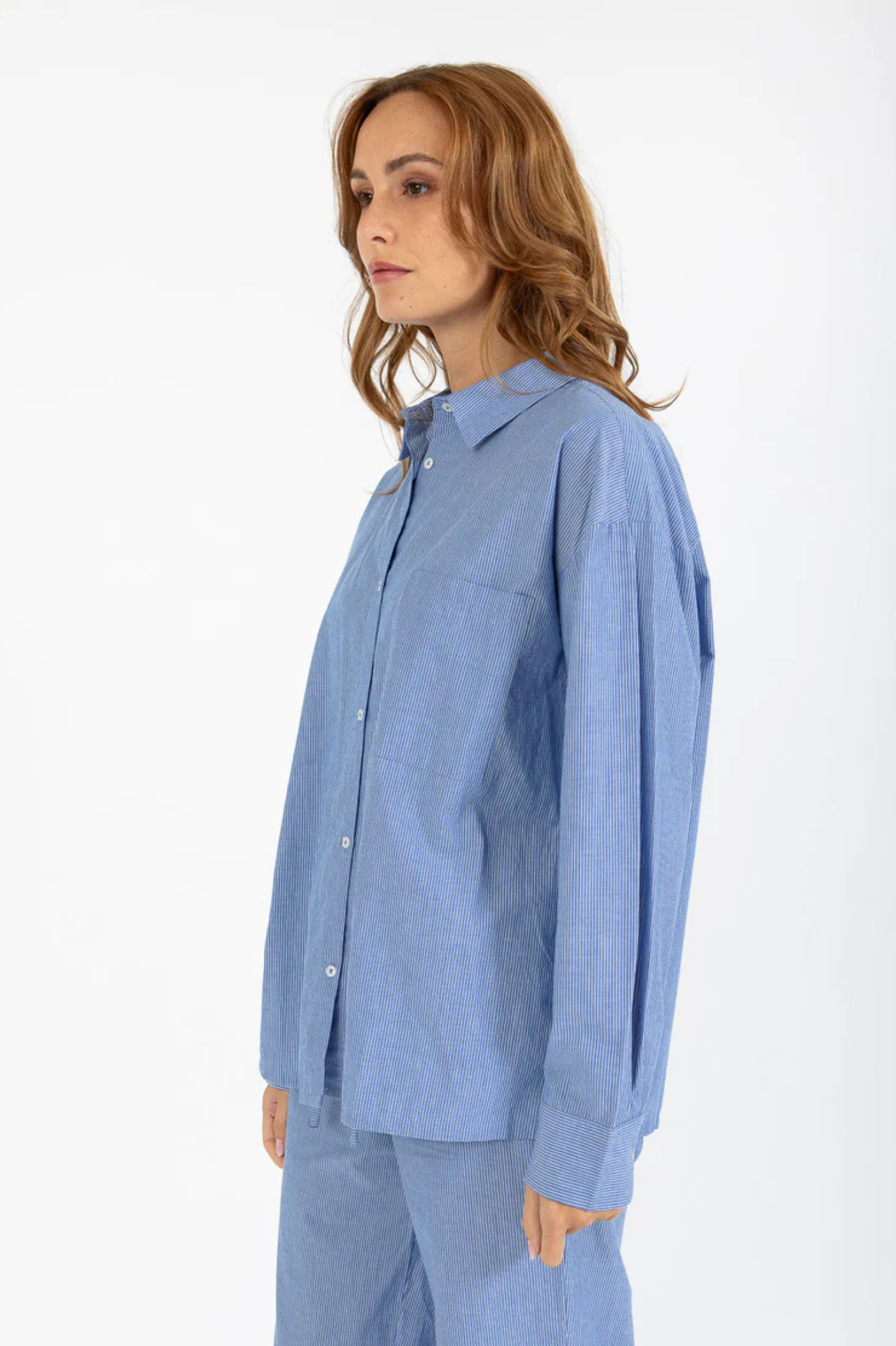 EMMIE SHIRT - BLUE STRIPES