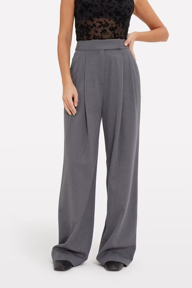 ENWILLA PANTS  - MID GREY MEL