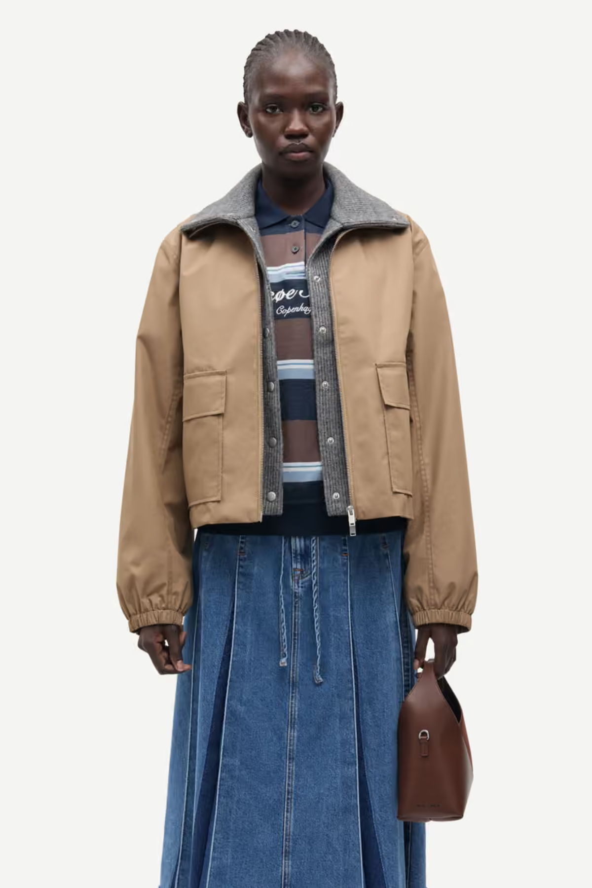 BIANCO JACKET - LEAD GREY