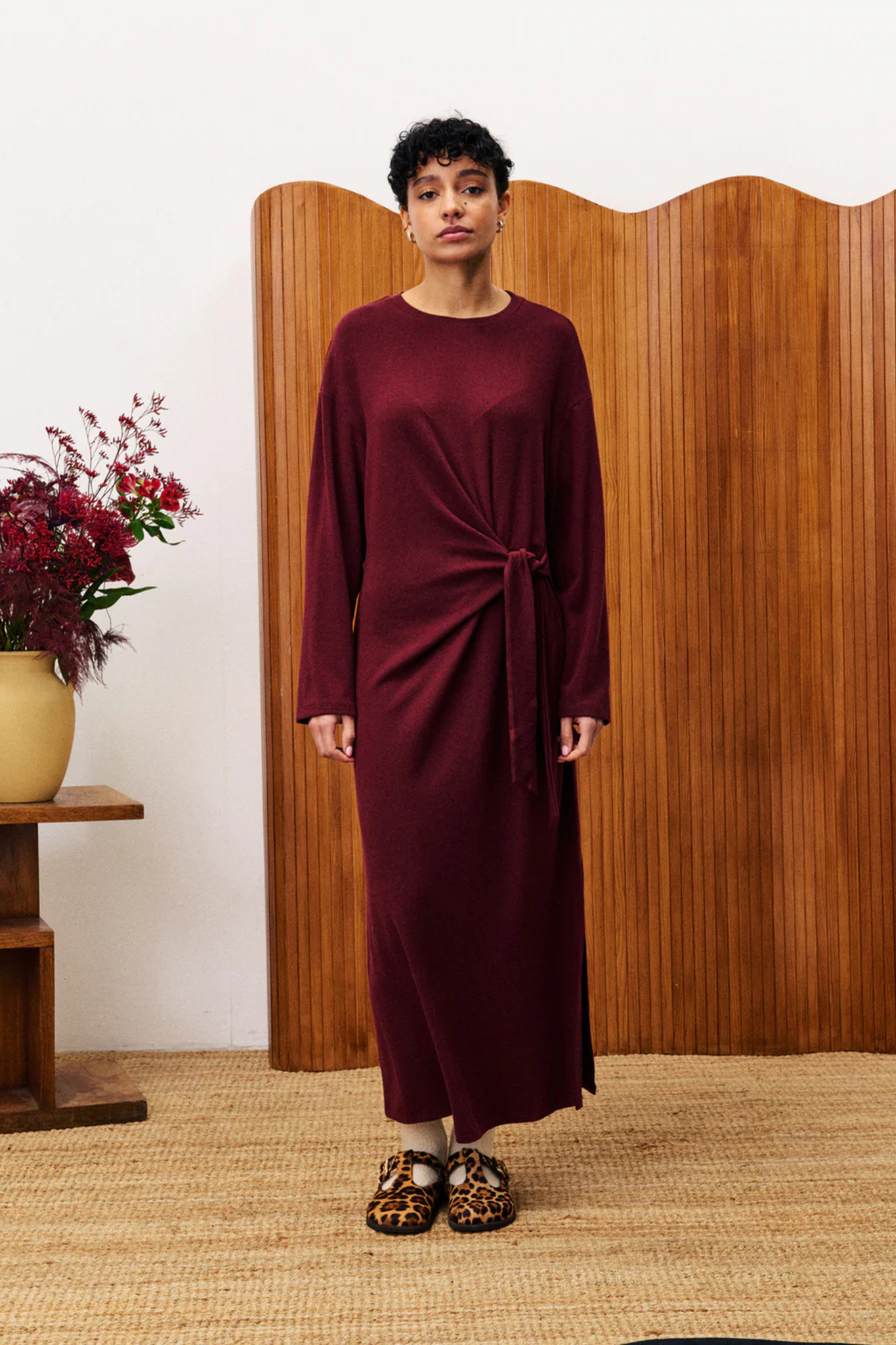 VALERIANE DRESS - BORDEAUX