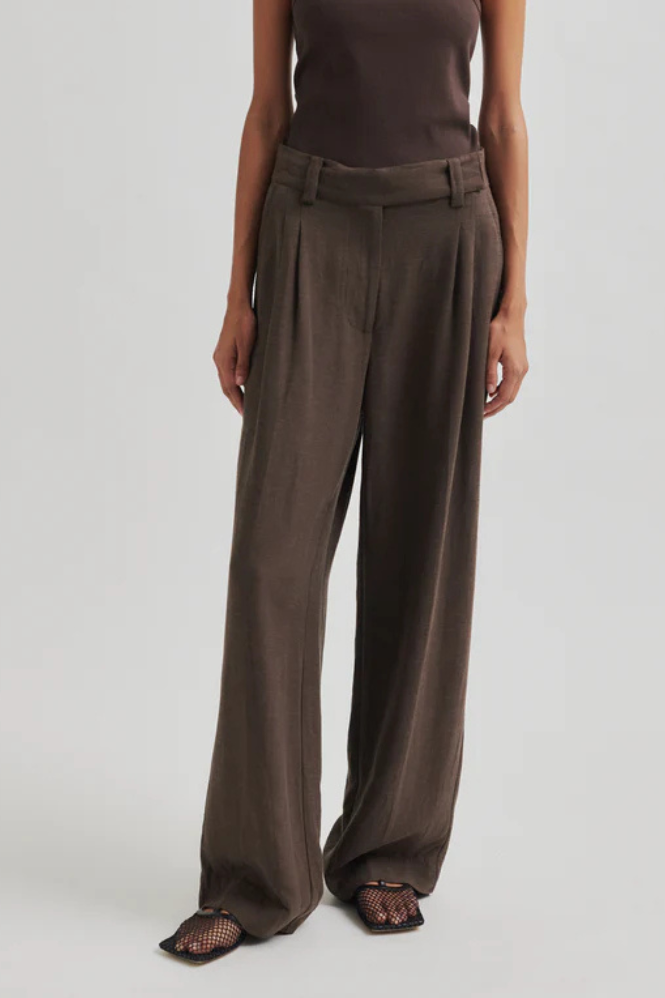 LINO PANTS - CHOCOLATE BROWN