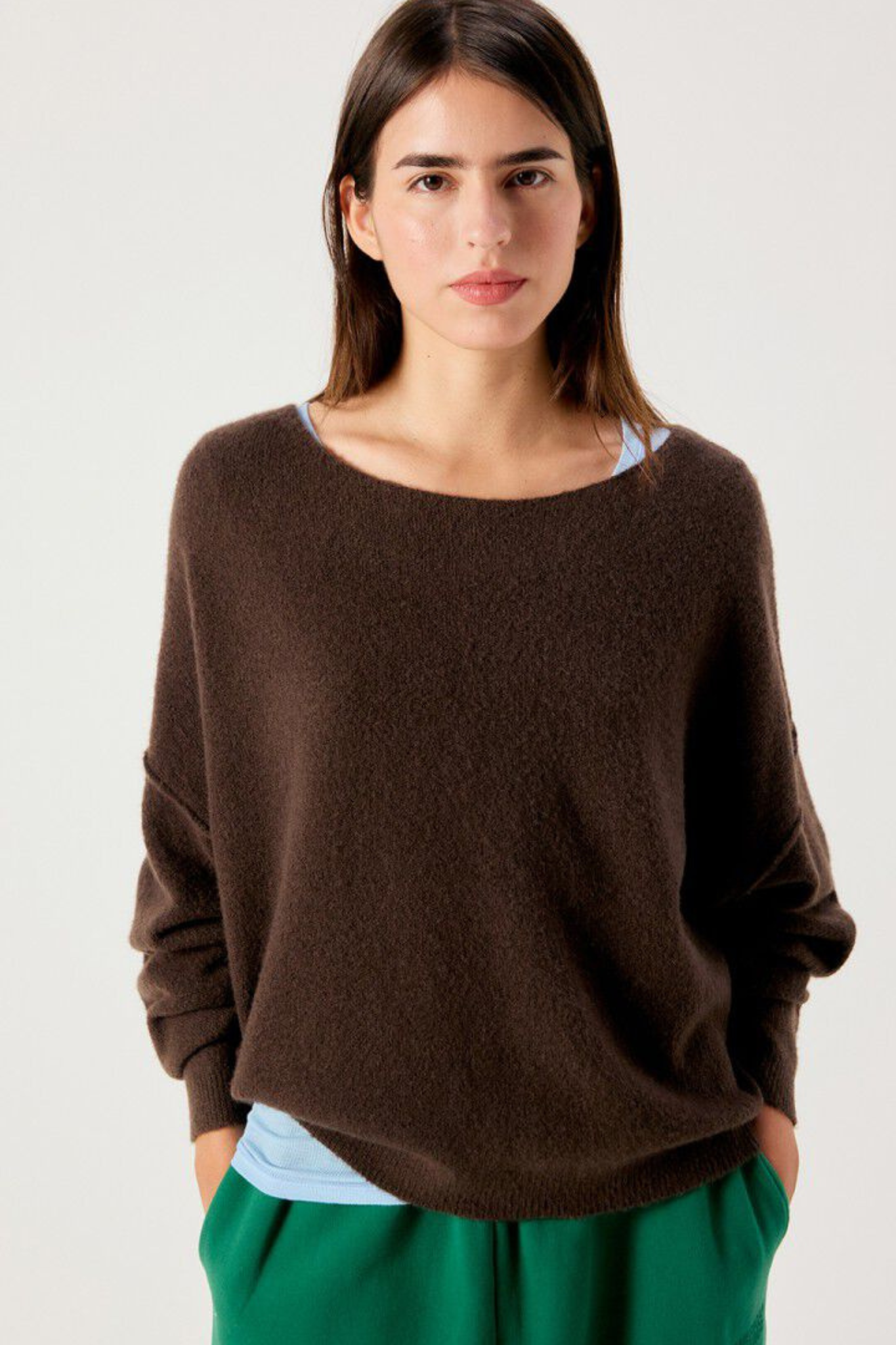 DAMSVILLE SWEATER - BROWN MELANGE