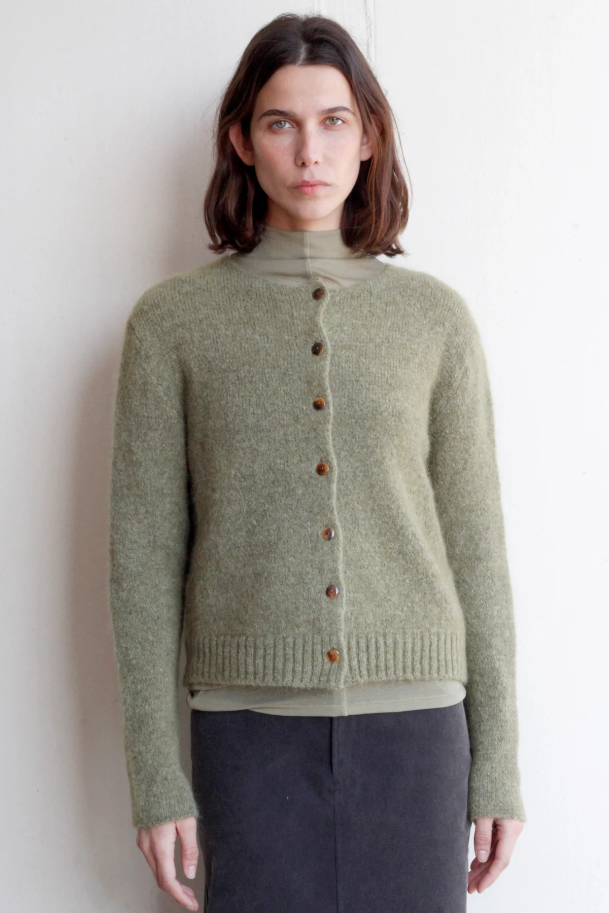 RAYS CARDIGAN - GREEN