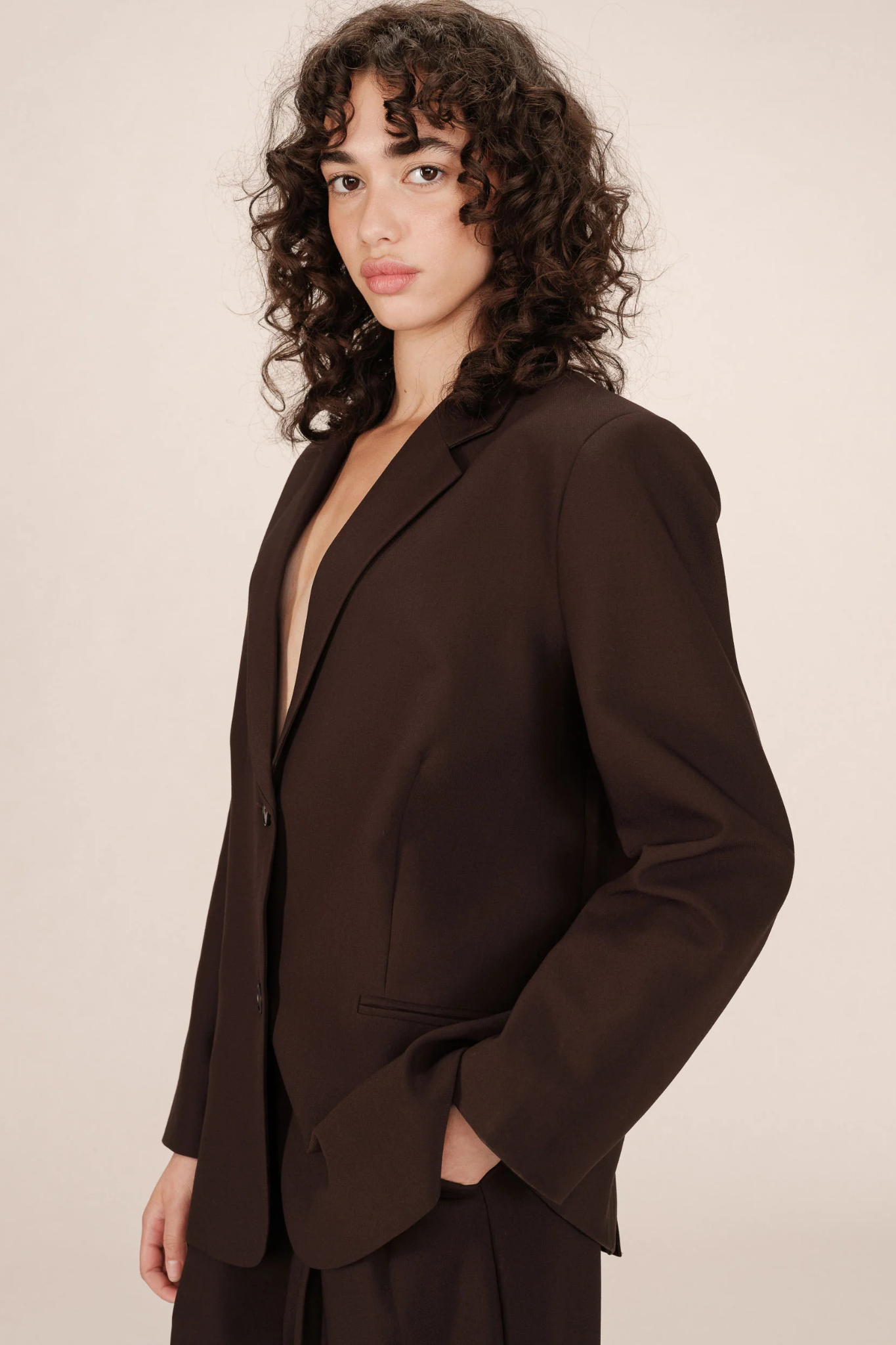 STRONG BLAZER - CHOCOLAT