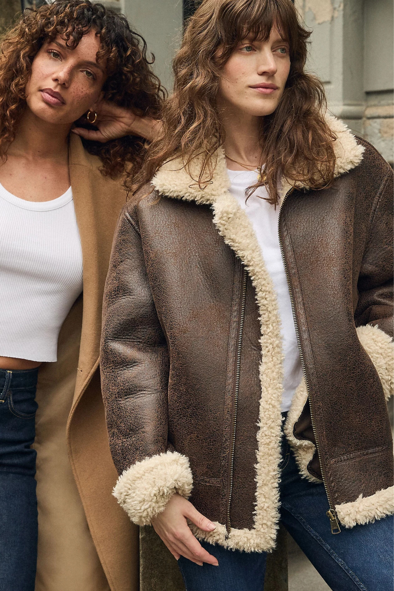 AVIATOR LUXE JACKET - BROWN