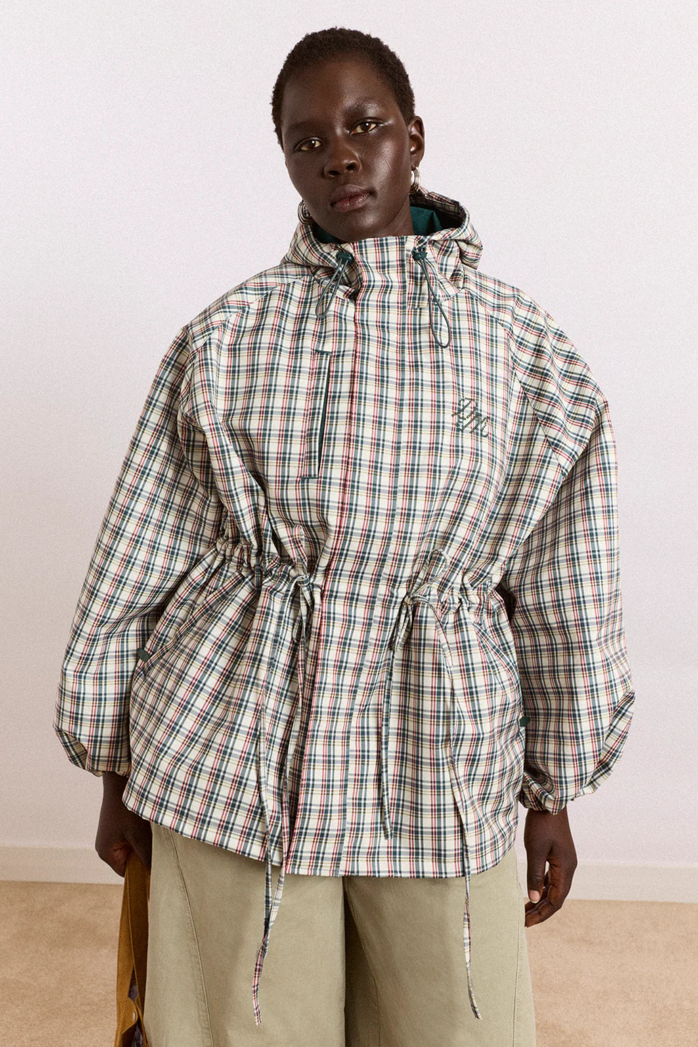 LIU RAINCOAT - ELDERBERRY CHECK