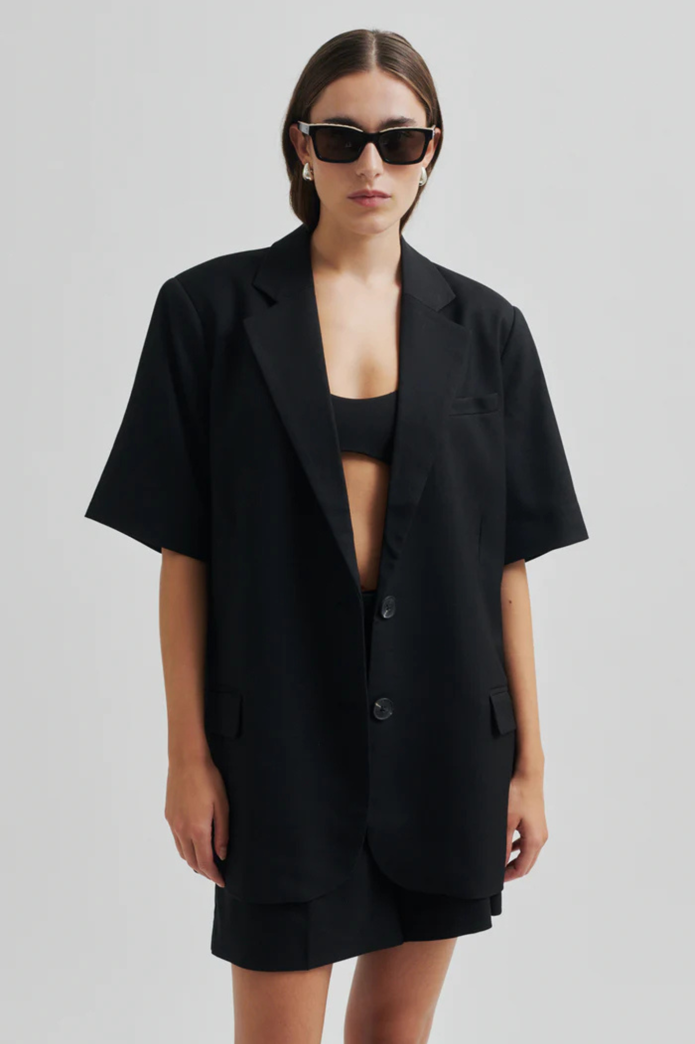 SHARO SS BLAZER - BLACK