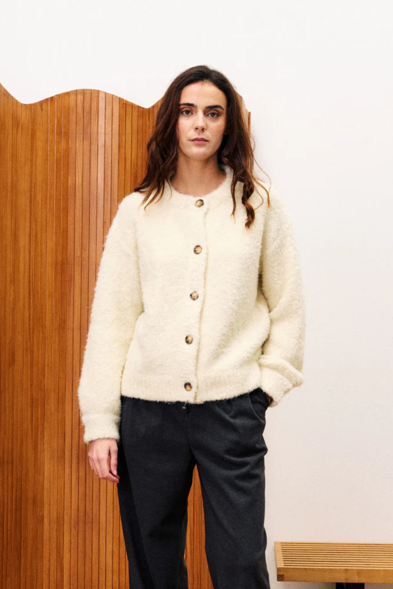 SELKIRK CARDIGAN - CREME