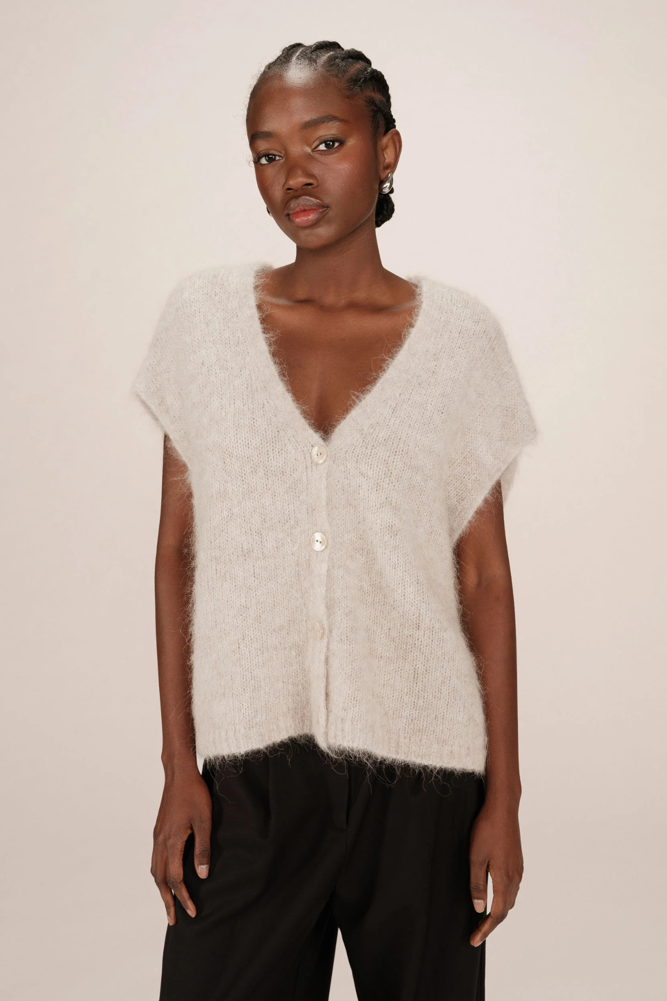 SAVANT CARDIGAN - GREIGE