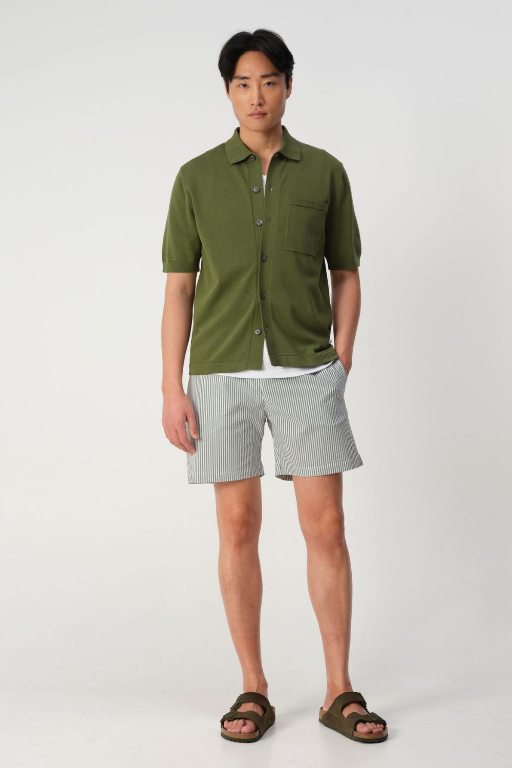 ASHER POLO - CYPRESS GREEN