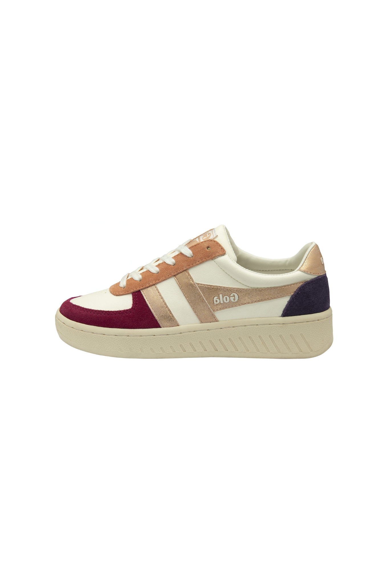 GRANDSLAM QUADRANT SNEAKERS WOMEN - OFF WHITE/CERISE/ROSE GOLD/PLUM