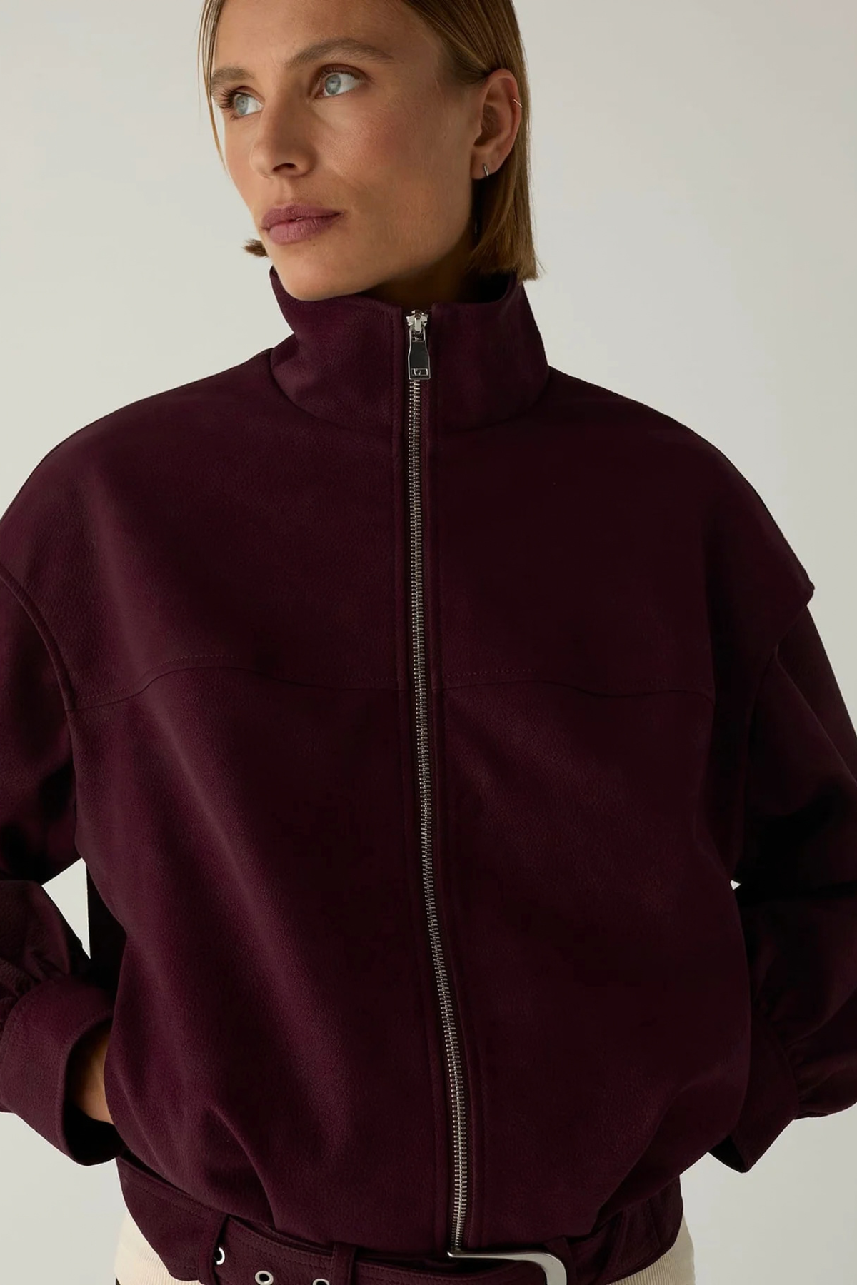 SIGNY BOMBER JACKET - BORDAUX