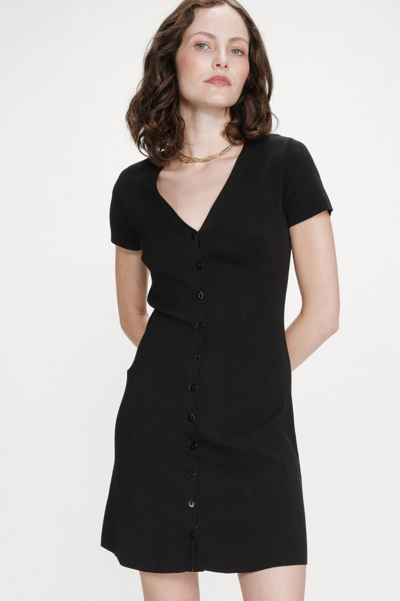 VENEZUELA MINI DRESS - BLACK