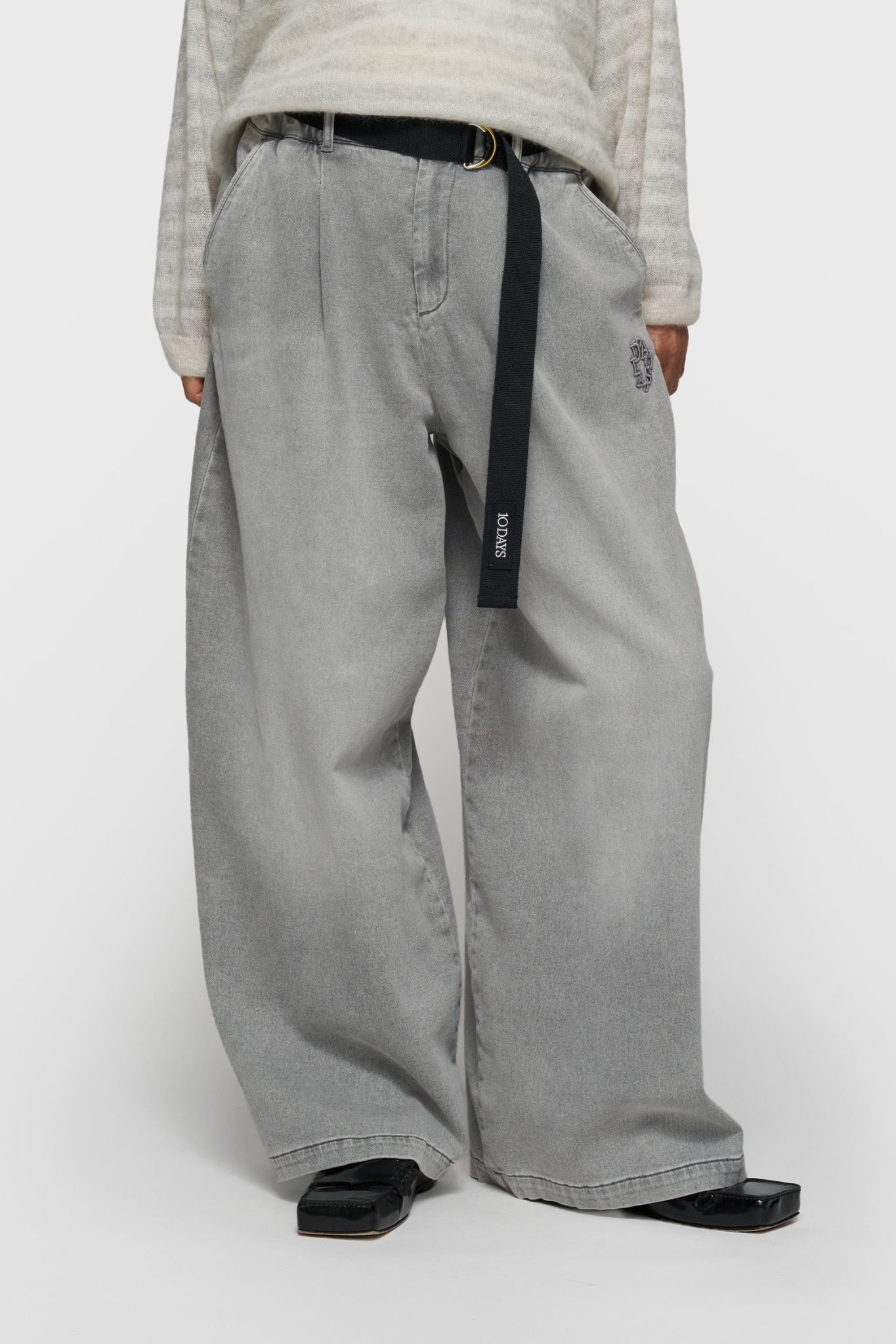 WIDE PANTS JOG - GREY WASH