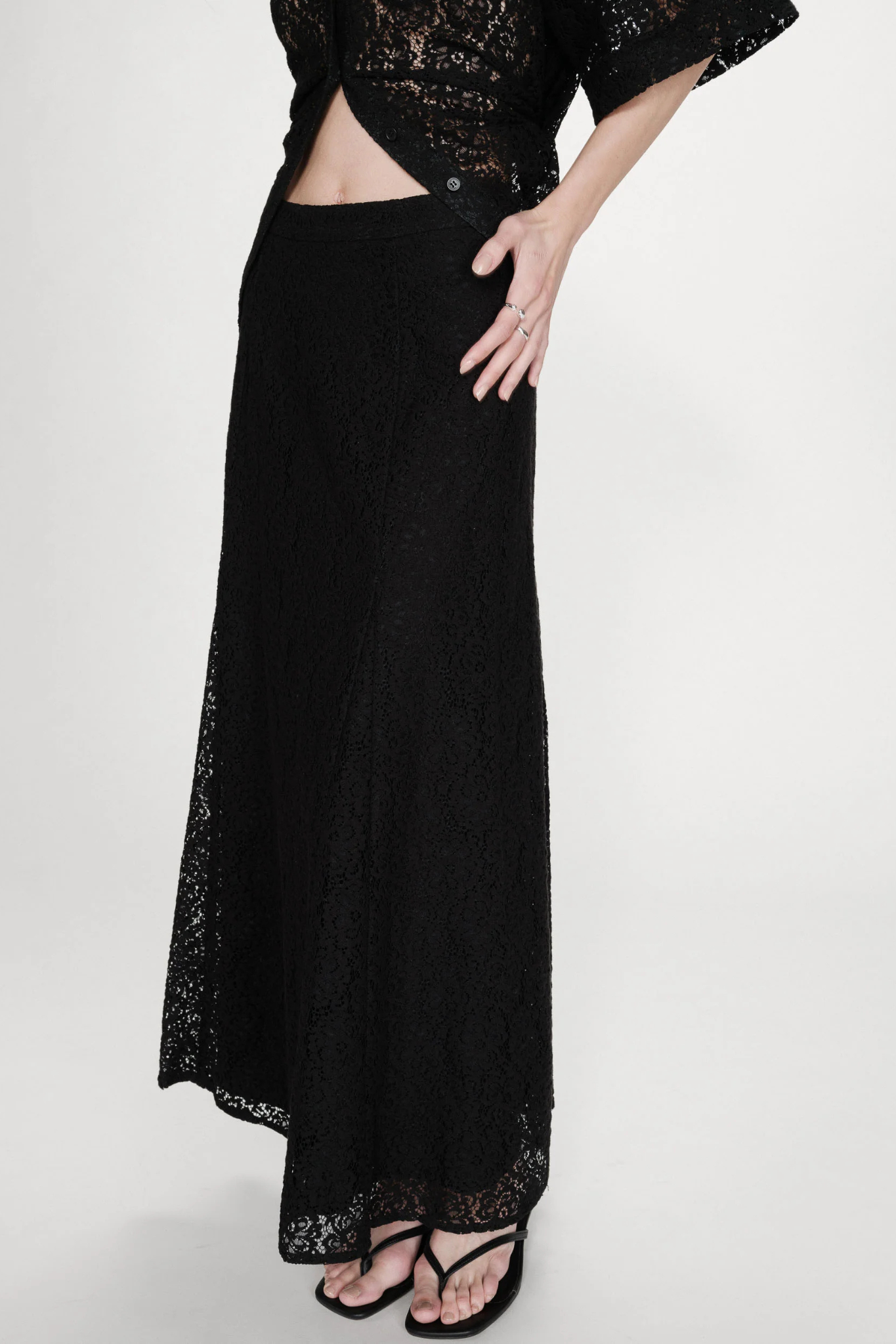 VISENYA MAXI SKIRT - BLACK