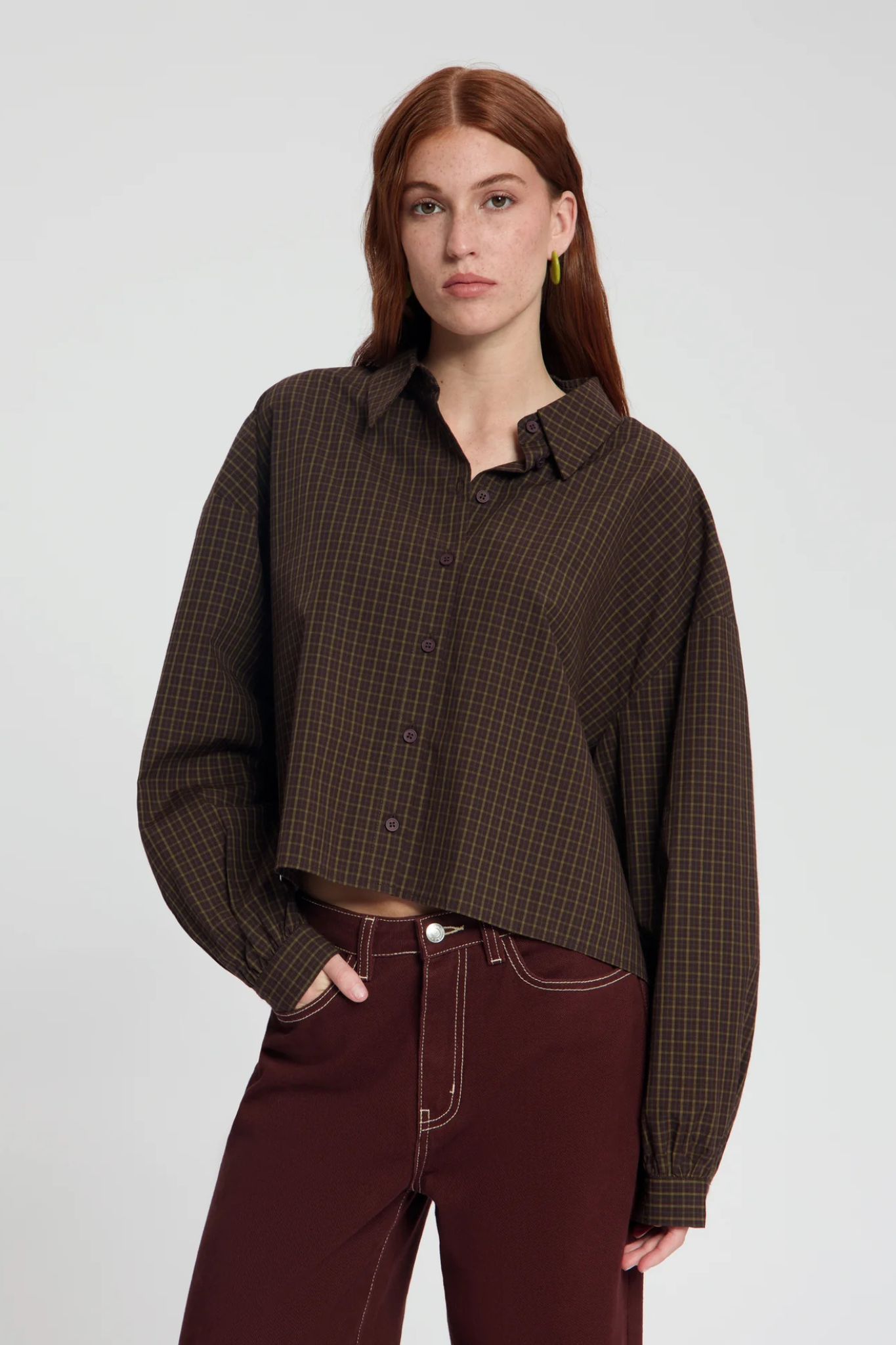 LIV BLOUSE - BROWN