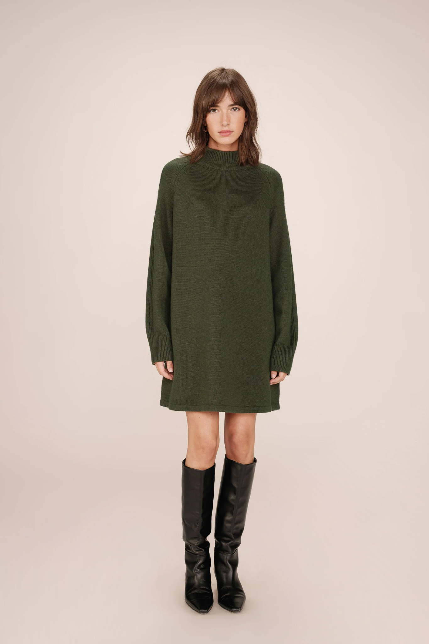 SANDRINE DRESS - KHAKI