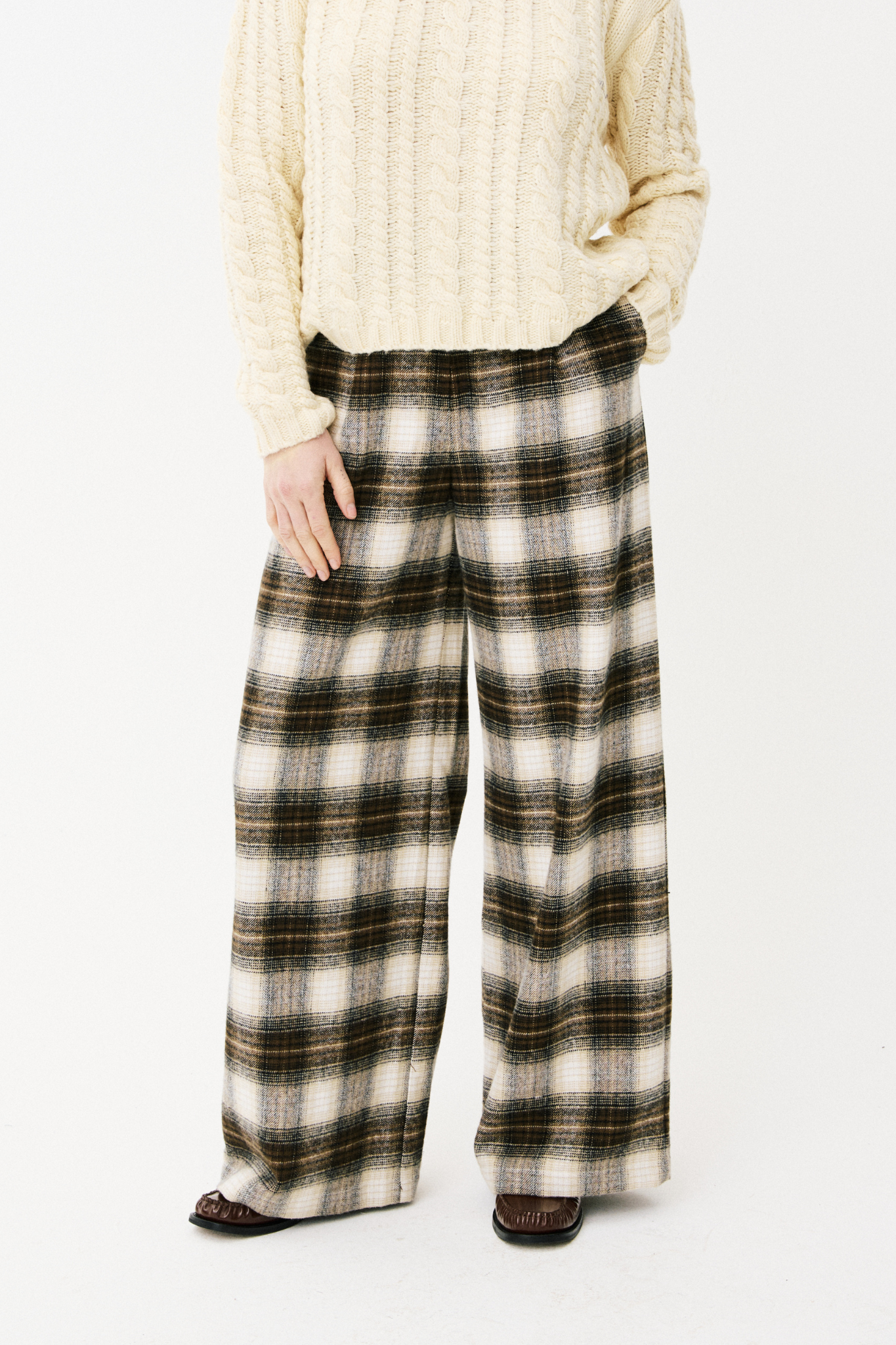 ELLORA PANTS - ICE BROWN