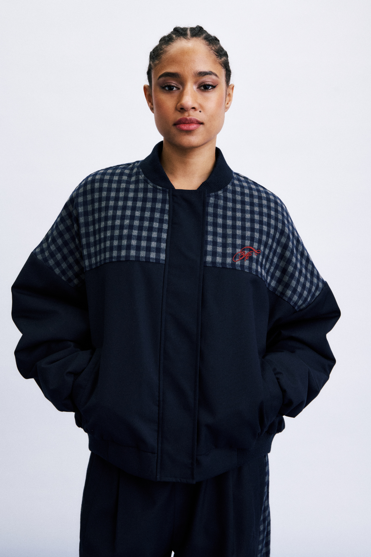 HADONG BOMBER JACKET - BLUE MARINE