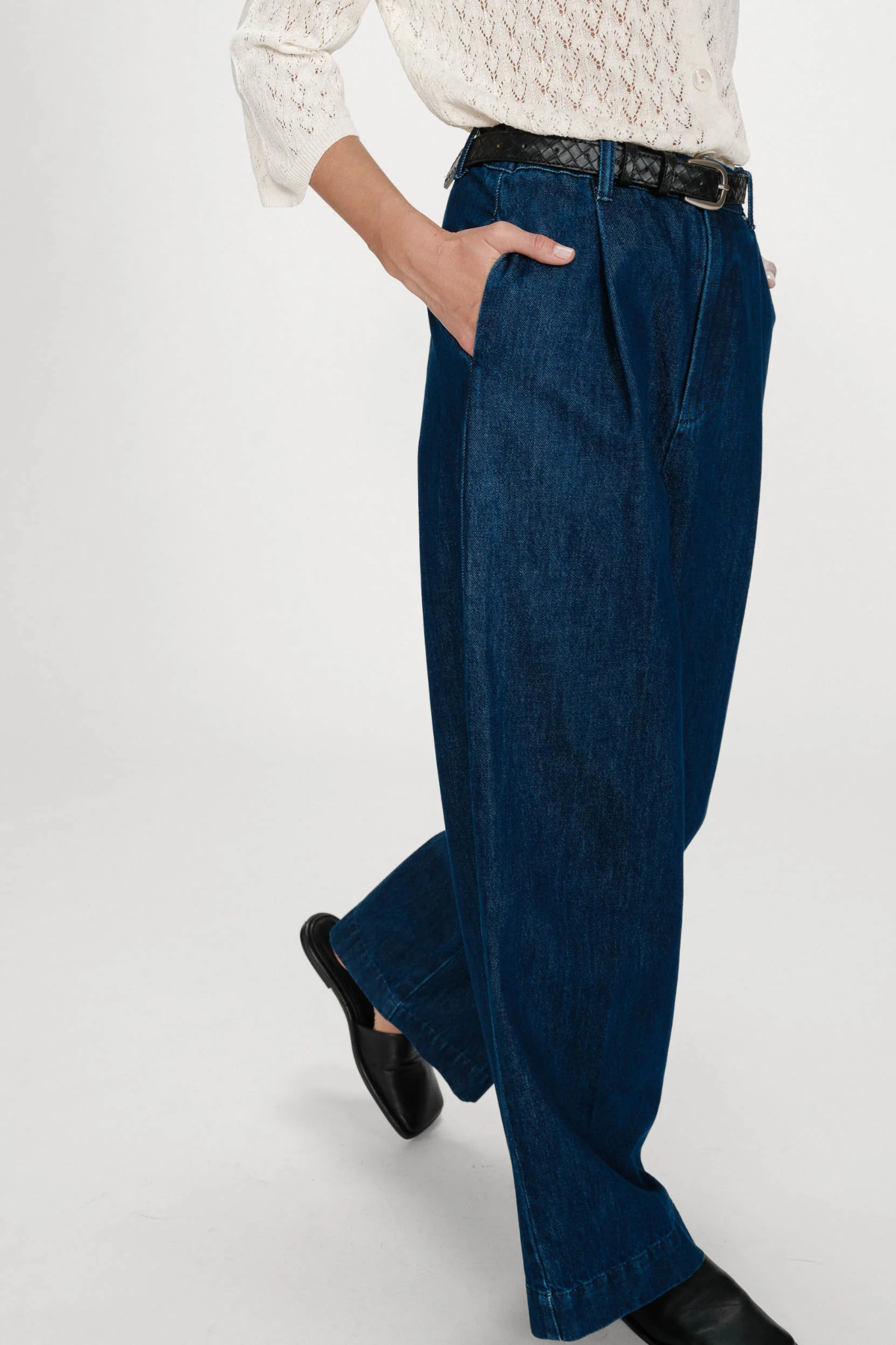 VIENNE PANTS - MEDIUM BLUE