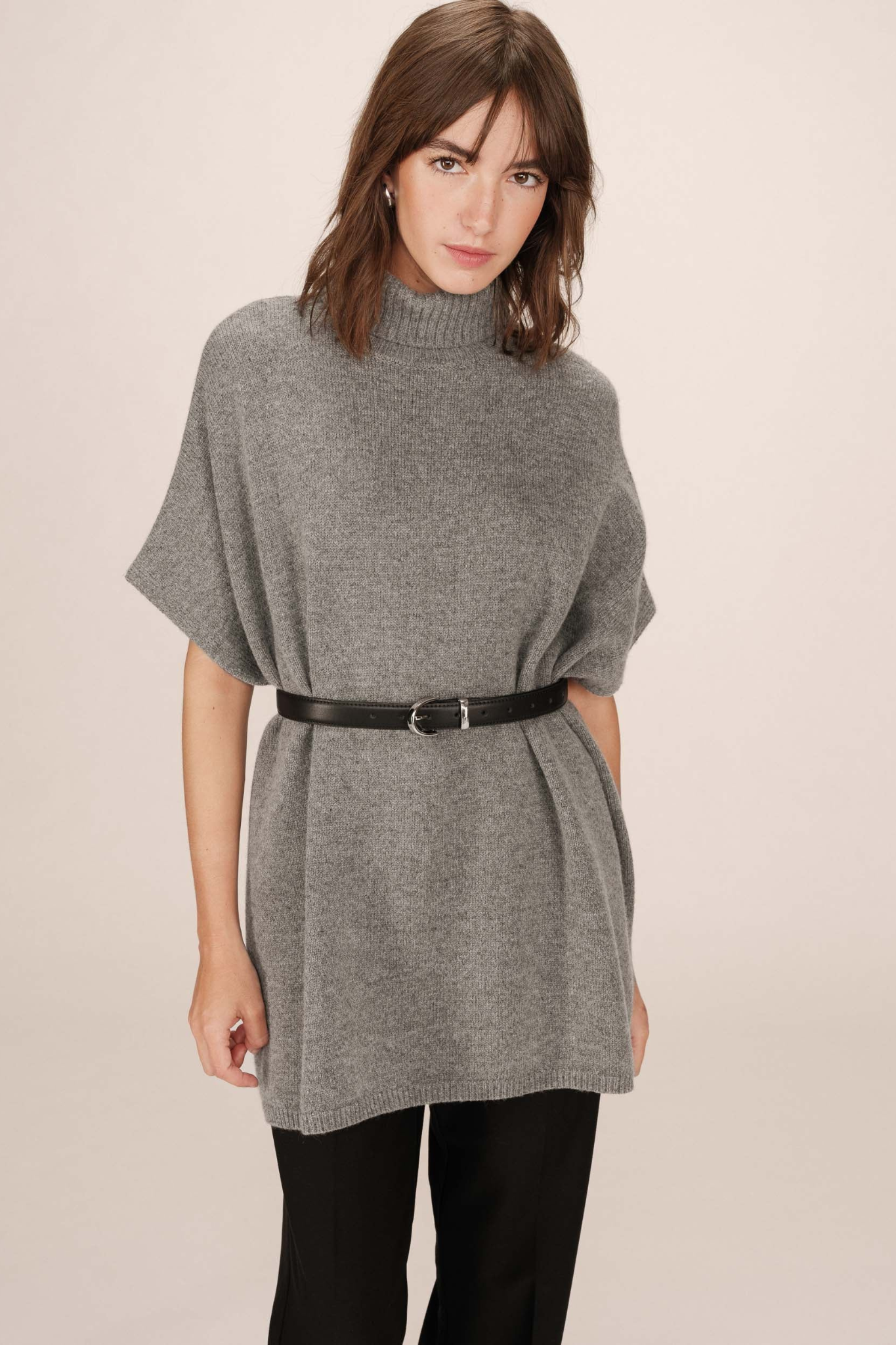 SAISON TURTLENECK KNIT - ANTHRACITE