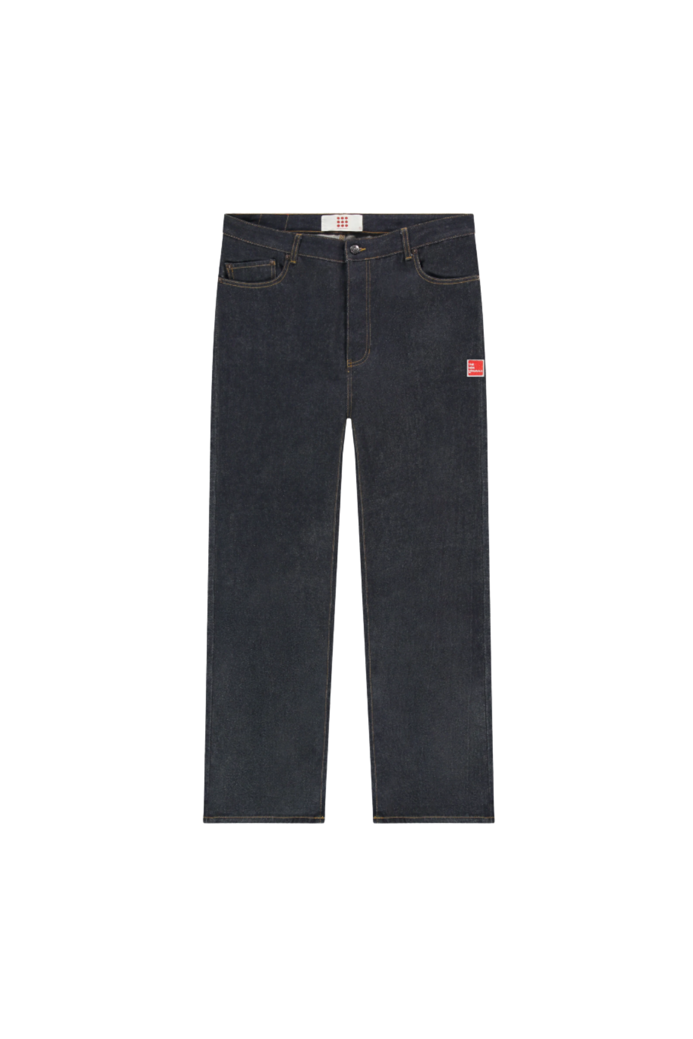 9 DOTS REGULAR JEANS - DENIM DARK MID WASH