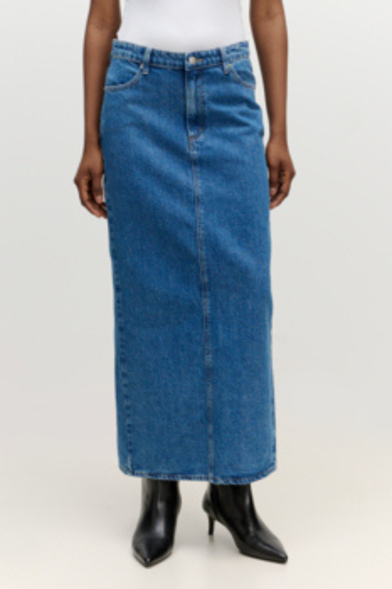 SURI SKIRT - MID DARK BLUE