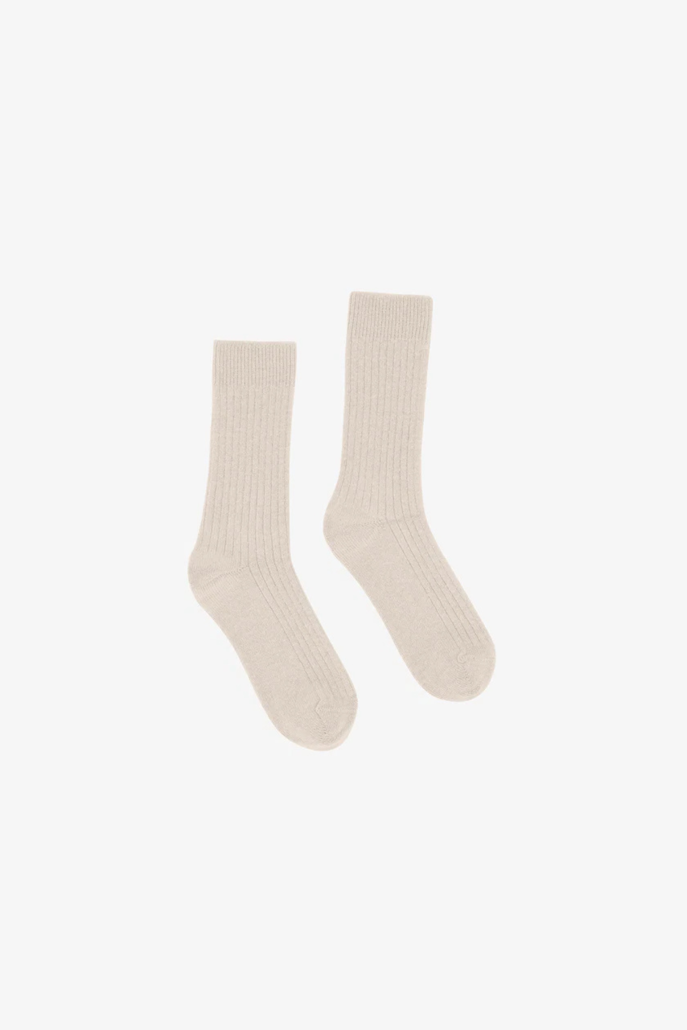 MERINO WOOL BLEND SOCK - IVORY WHITE