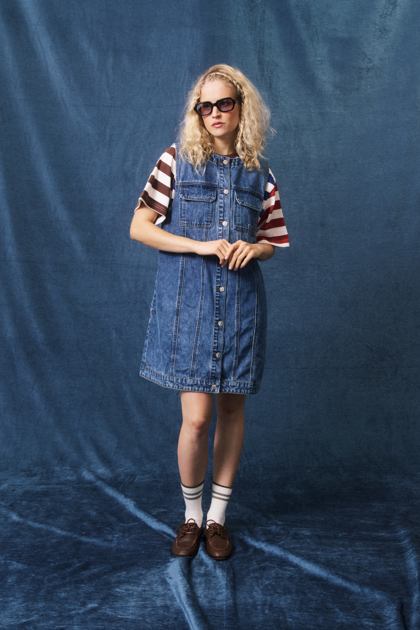 ELDA DRESS - BLUE JEAN