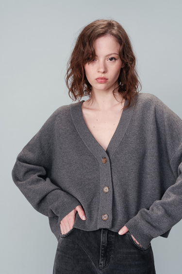 NACHO CARDIGAN - GREY