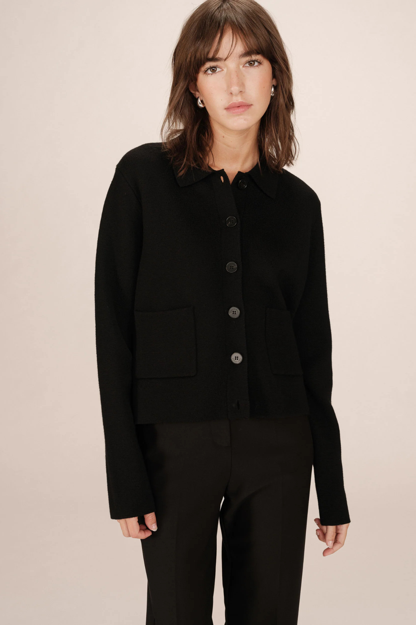 SAILOR CARDIGAN - BLACK