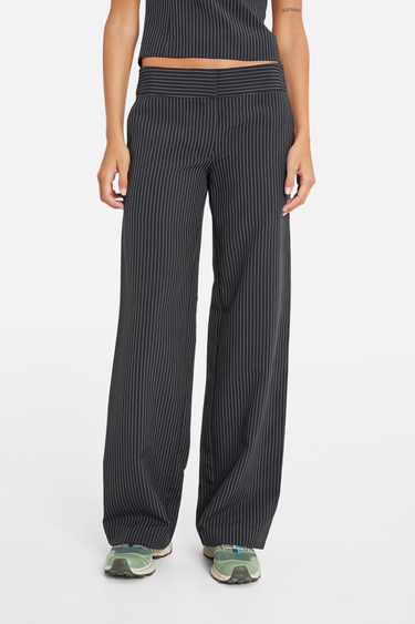 KRYPTON PANTS - BLACK/WHITE STRIPE