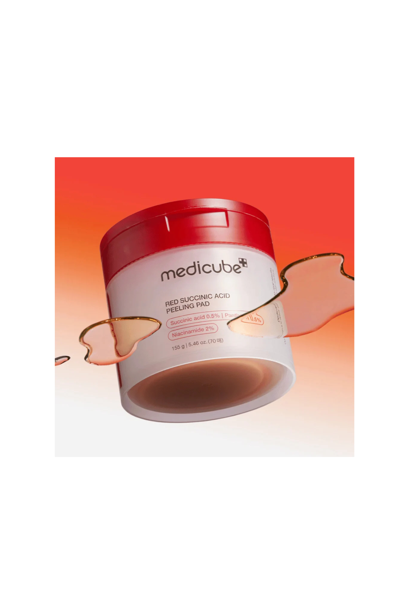 [EUP][70PCS] MEDICUBE RED SUCCINIC ACID PEELING PAD