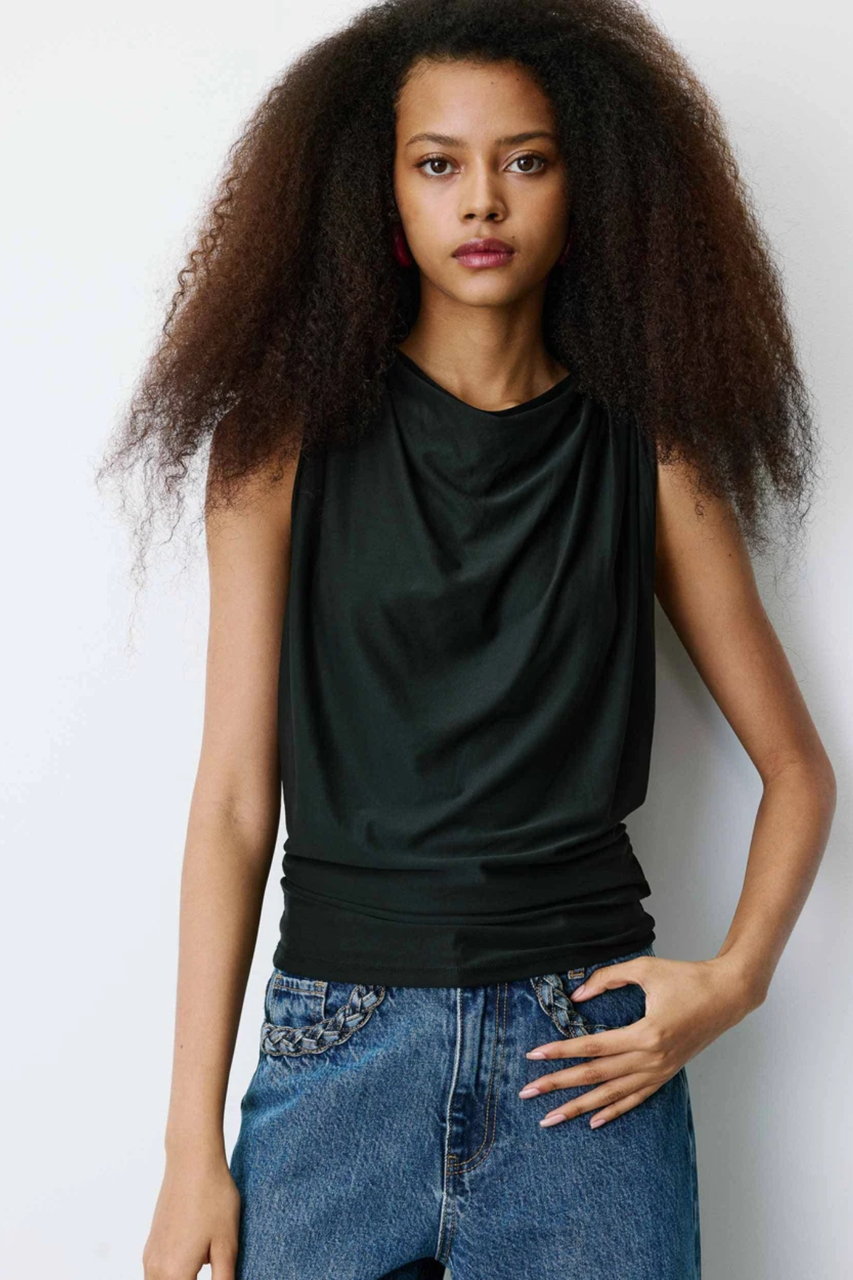BUNNY TOP - ZWART