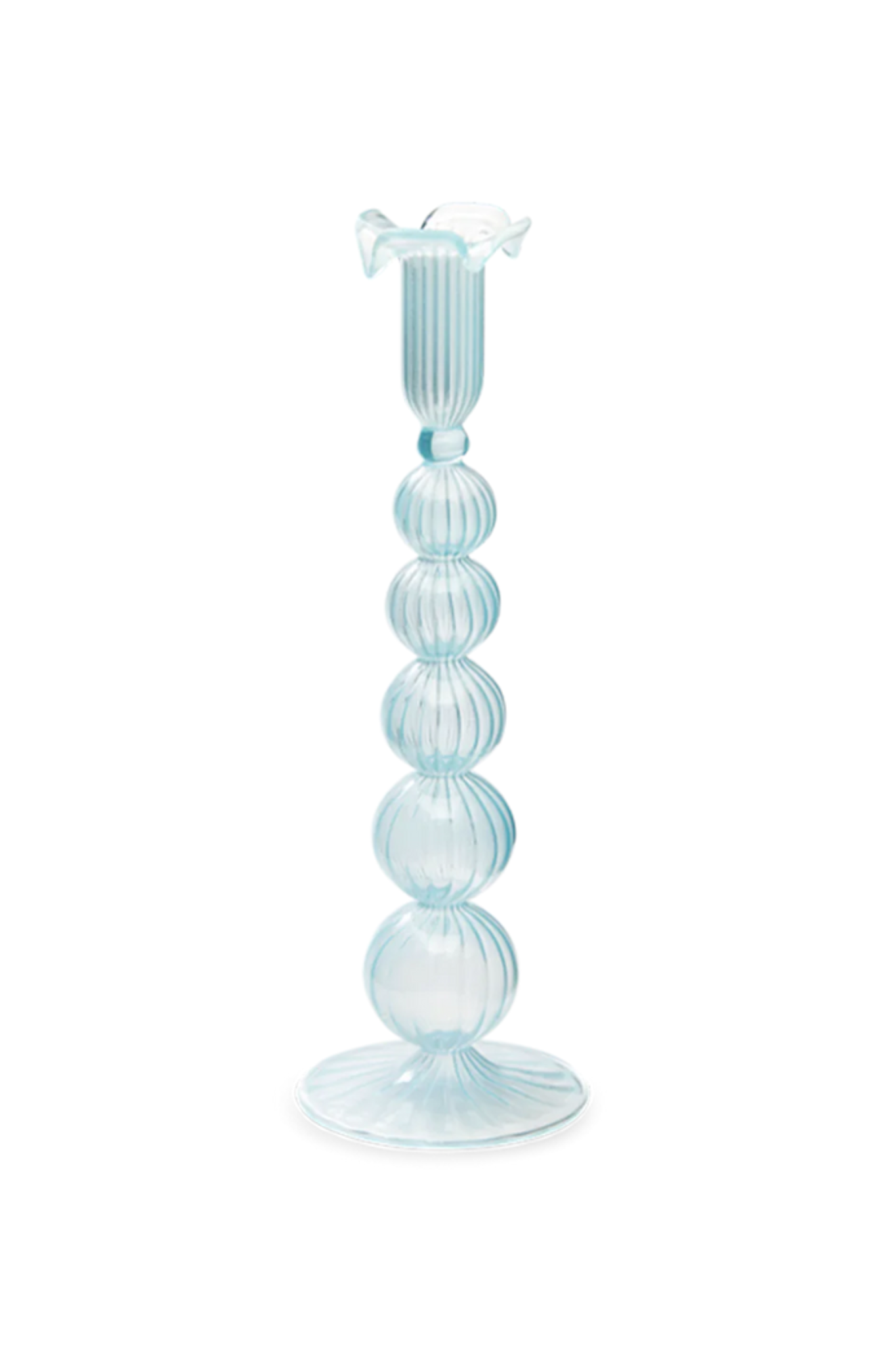 CLOUDY GLASS CANDLE HOLDER