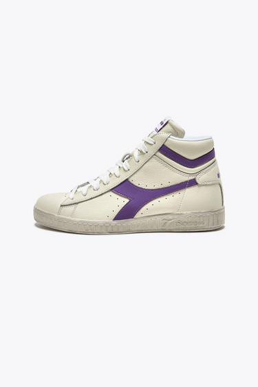 GAME L HIGH WAXED SNEAKER - WHITE/VIOLET BERRY