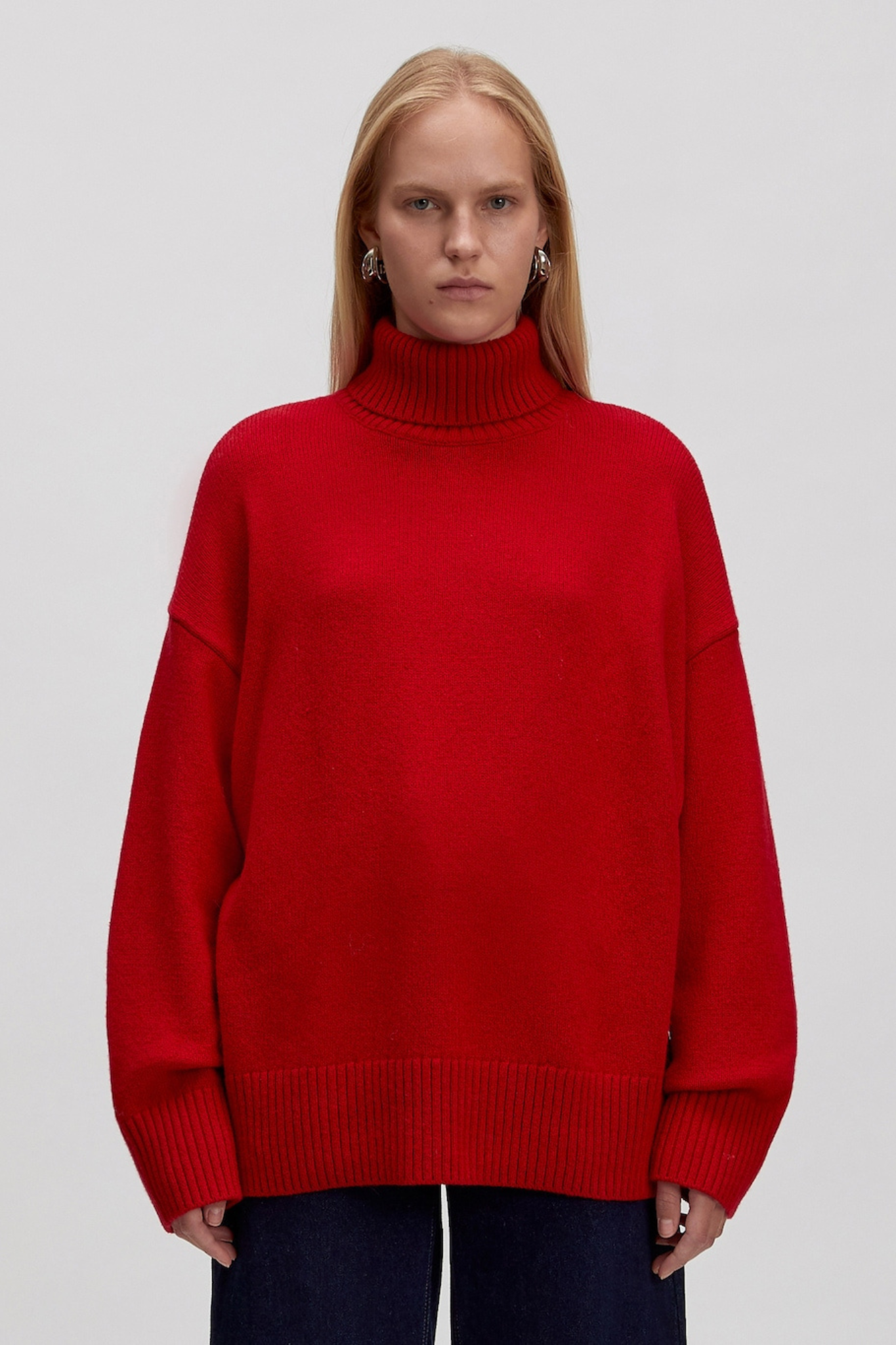 LAHELA WOOL JUMPER - TANGO RED