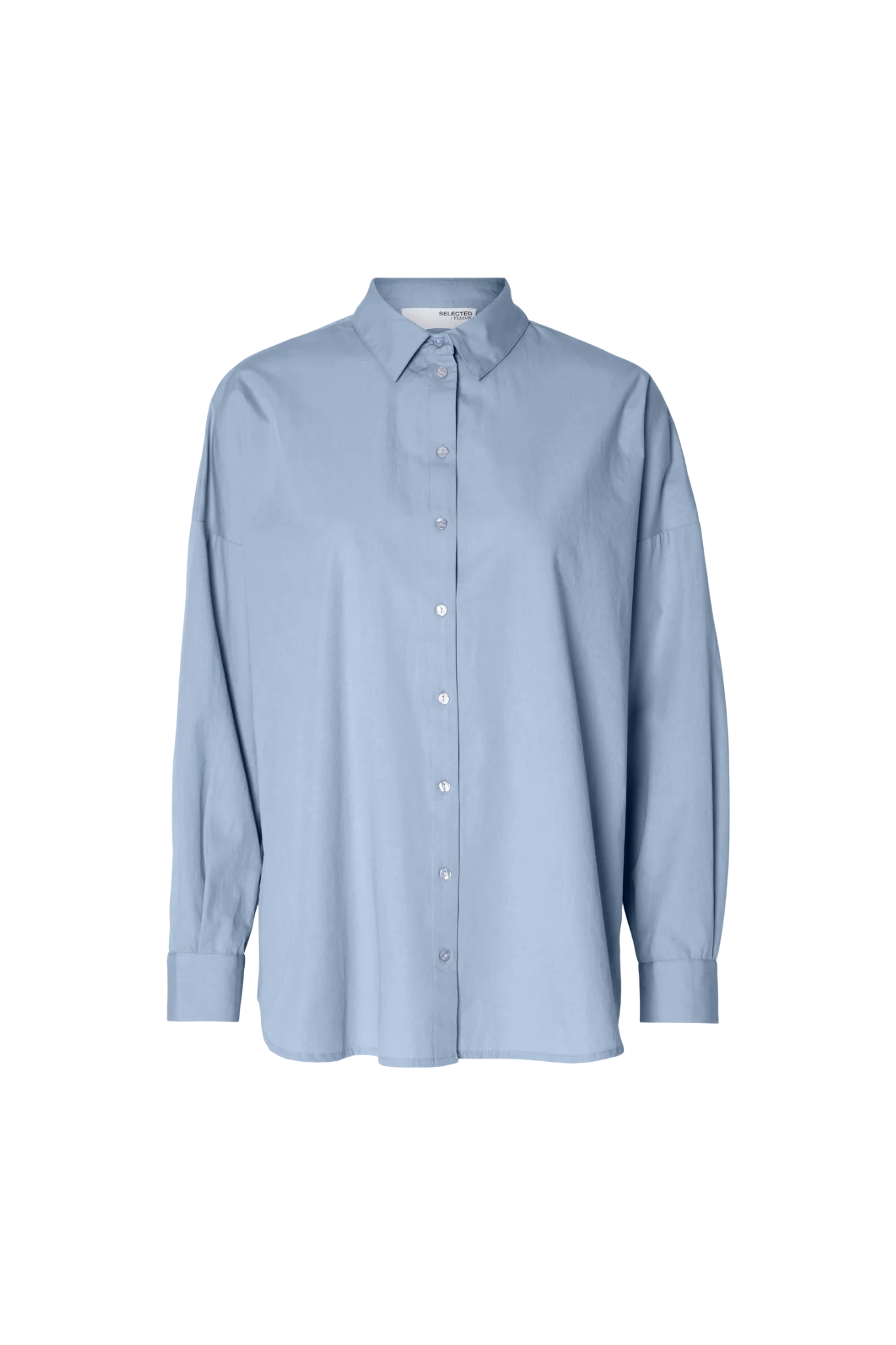 SLFDINA-SANNI LS SHIRT - CASHMERE BLUE