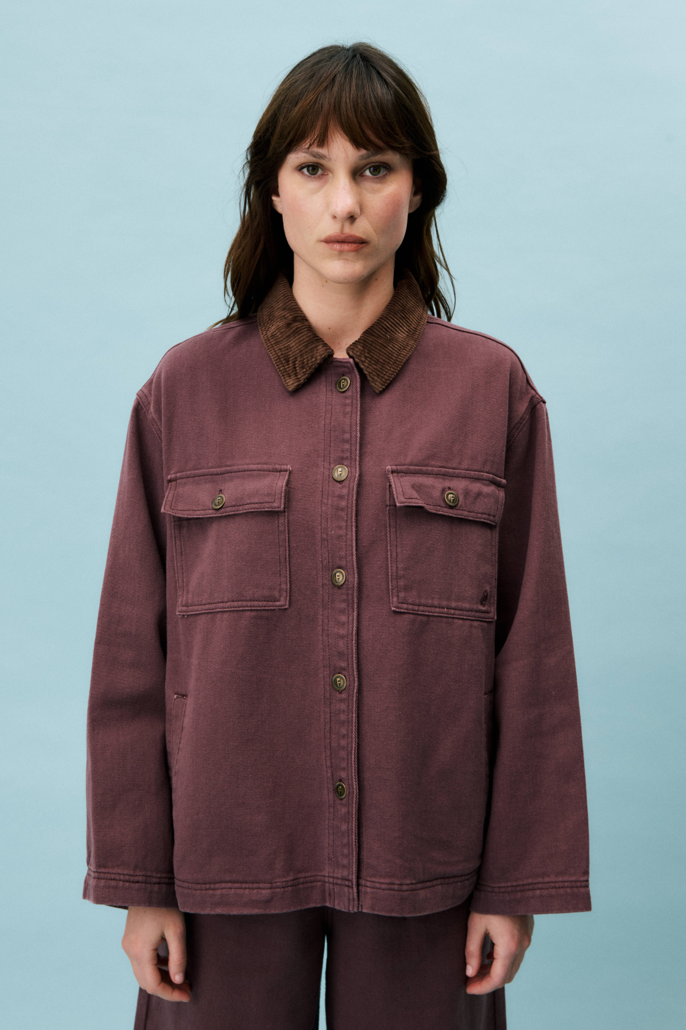 MAUVE VEST - AUBERGINE