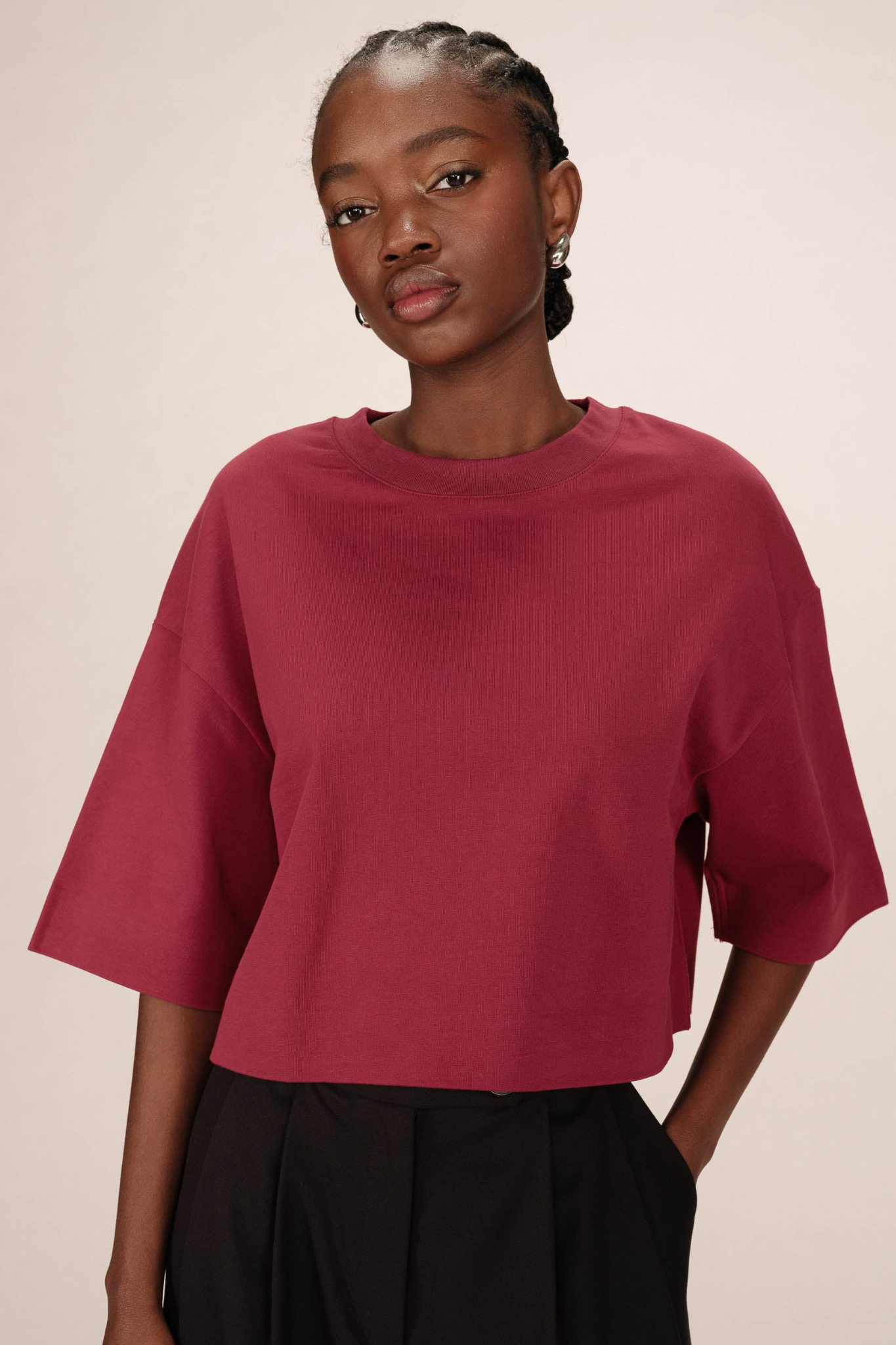STAR T-SHIRT - BORDEAUX