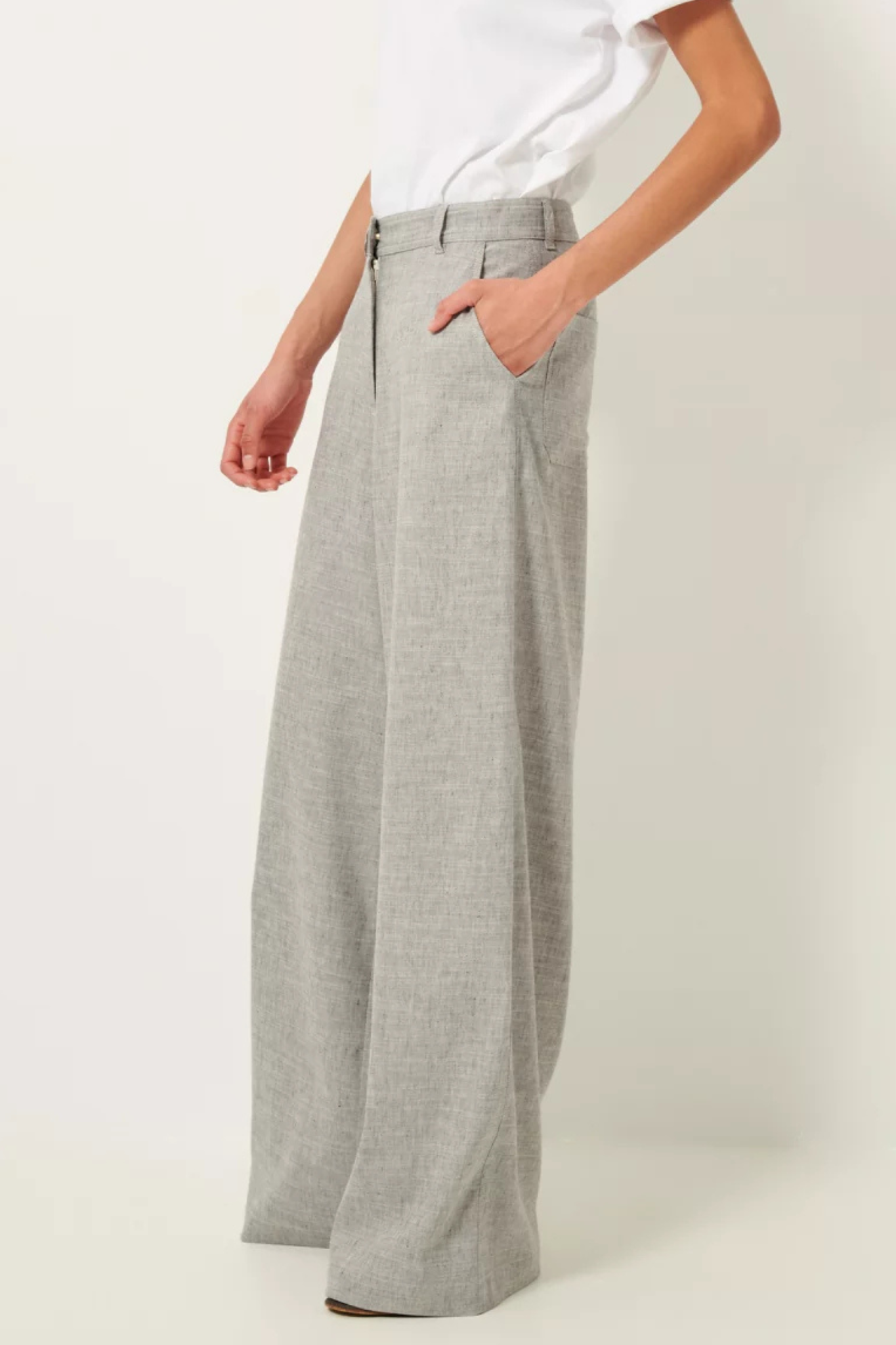 DASUM WIDE PANTS - GREY