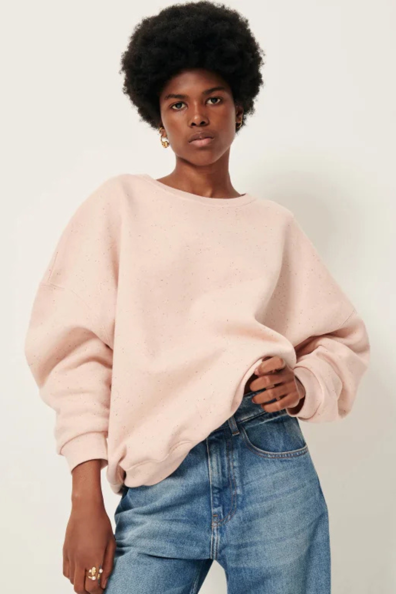 CHEBBI SWEATER OVERSIZE - BALLERINA